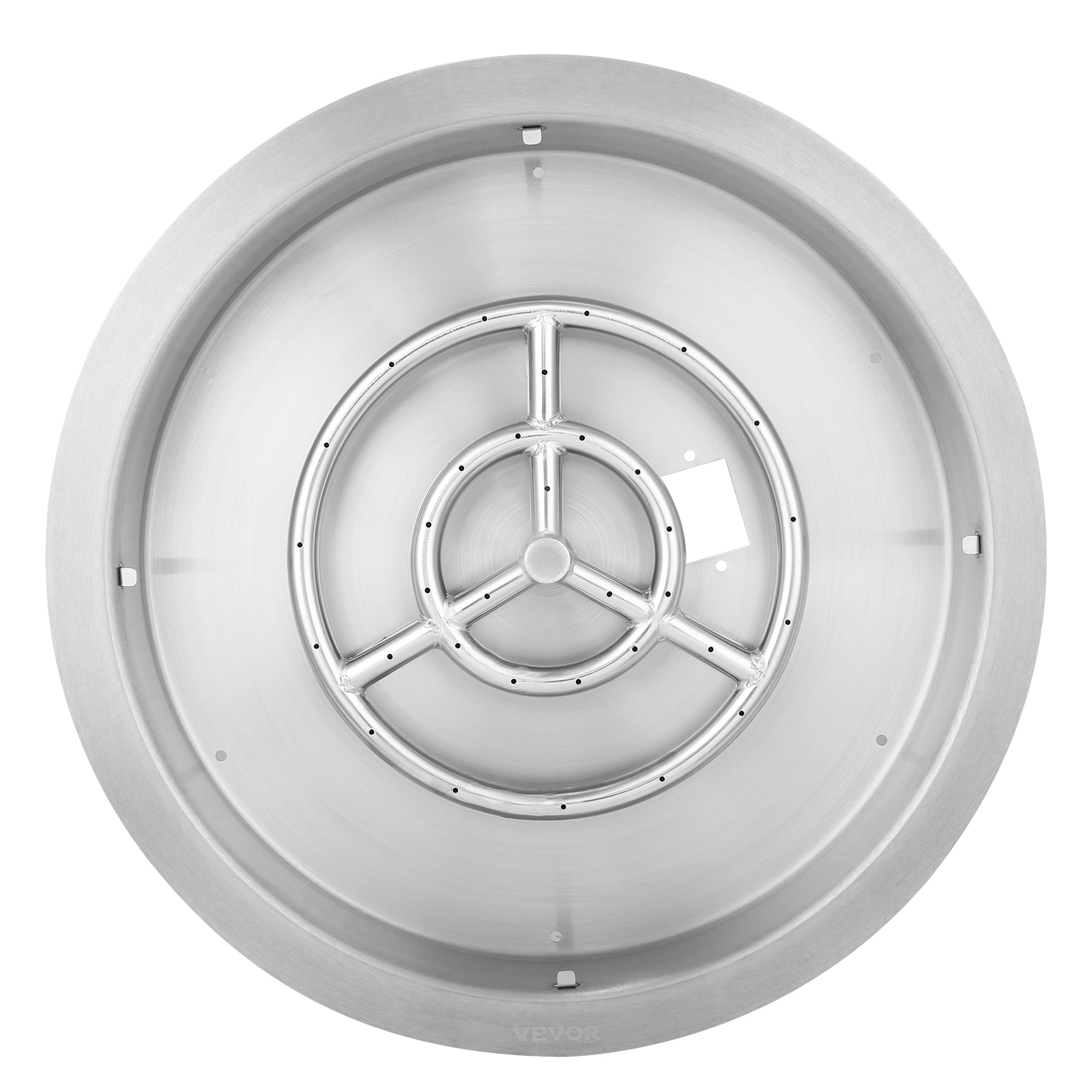 VEVOR YXQRSHKP19INH2HWWV0 22.04-in W Silver Stainless steel Wood-Burning Fire Pit