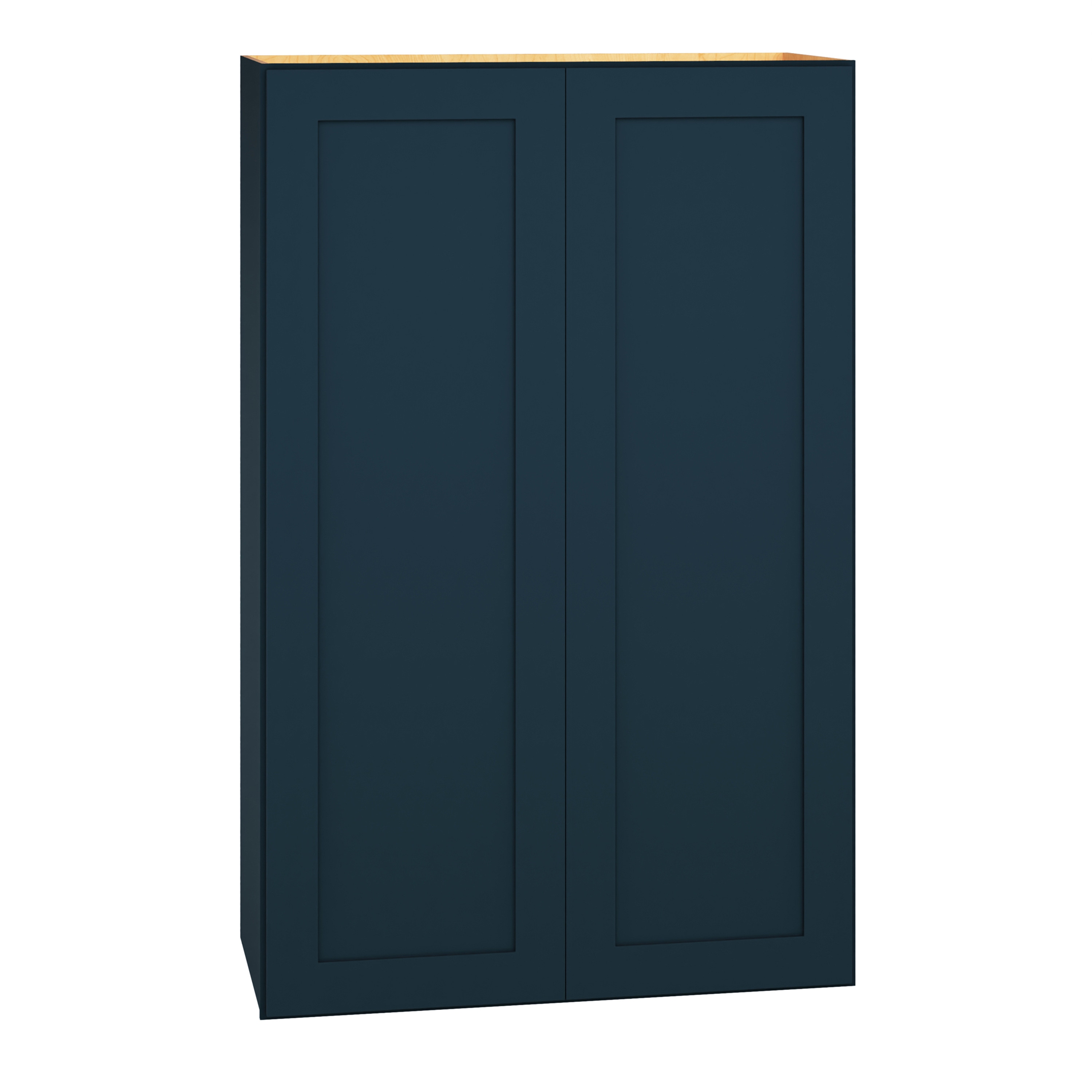 Diamond Express 330 W2742 Jamestown 27-in W x 42-in H x 12-in D Regatta Blue Wall Fully assembled Plywood Cabinet (Recessed Panel Shaker)