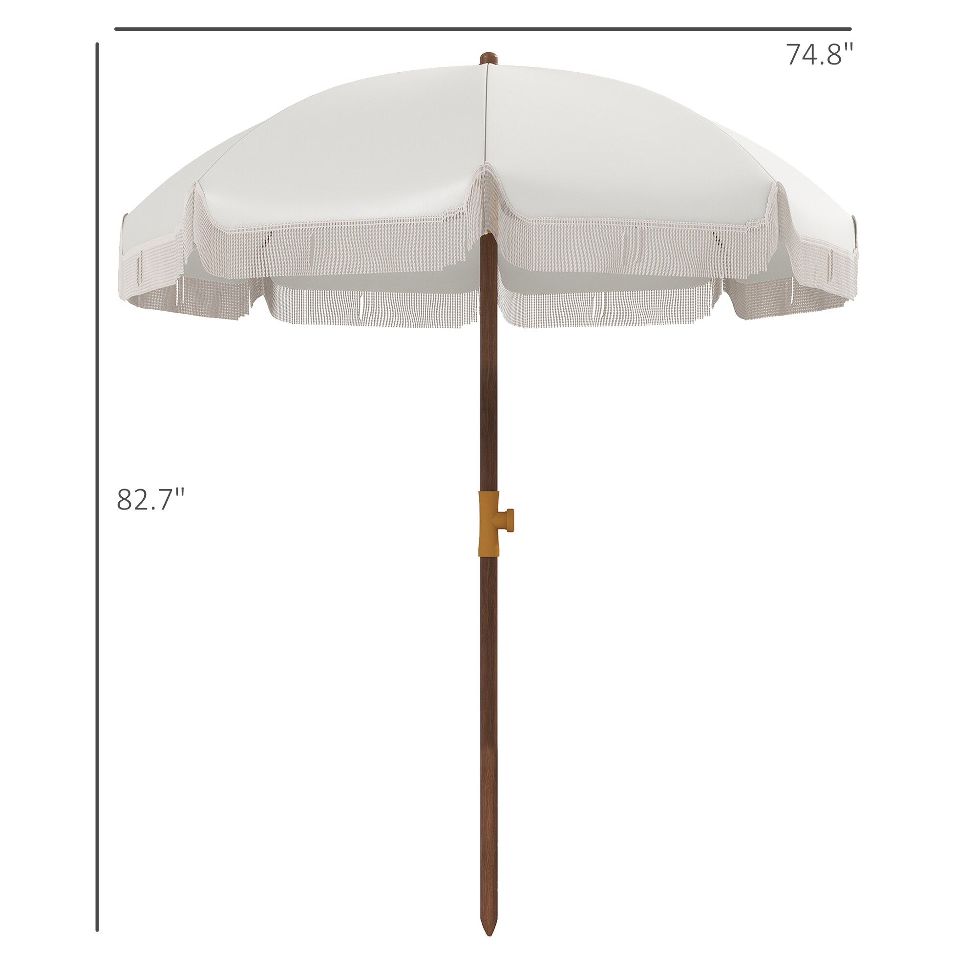 Outsunny 84D-299V00CW Umbrellas-2 - View #3