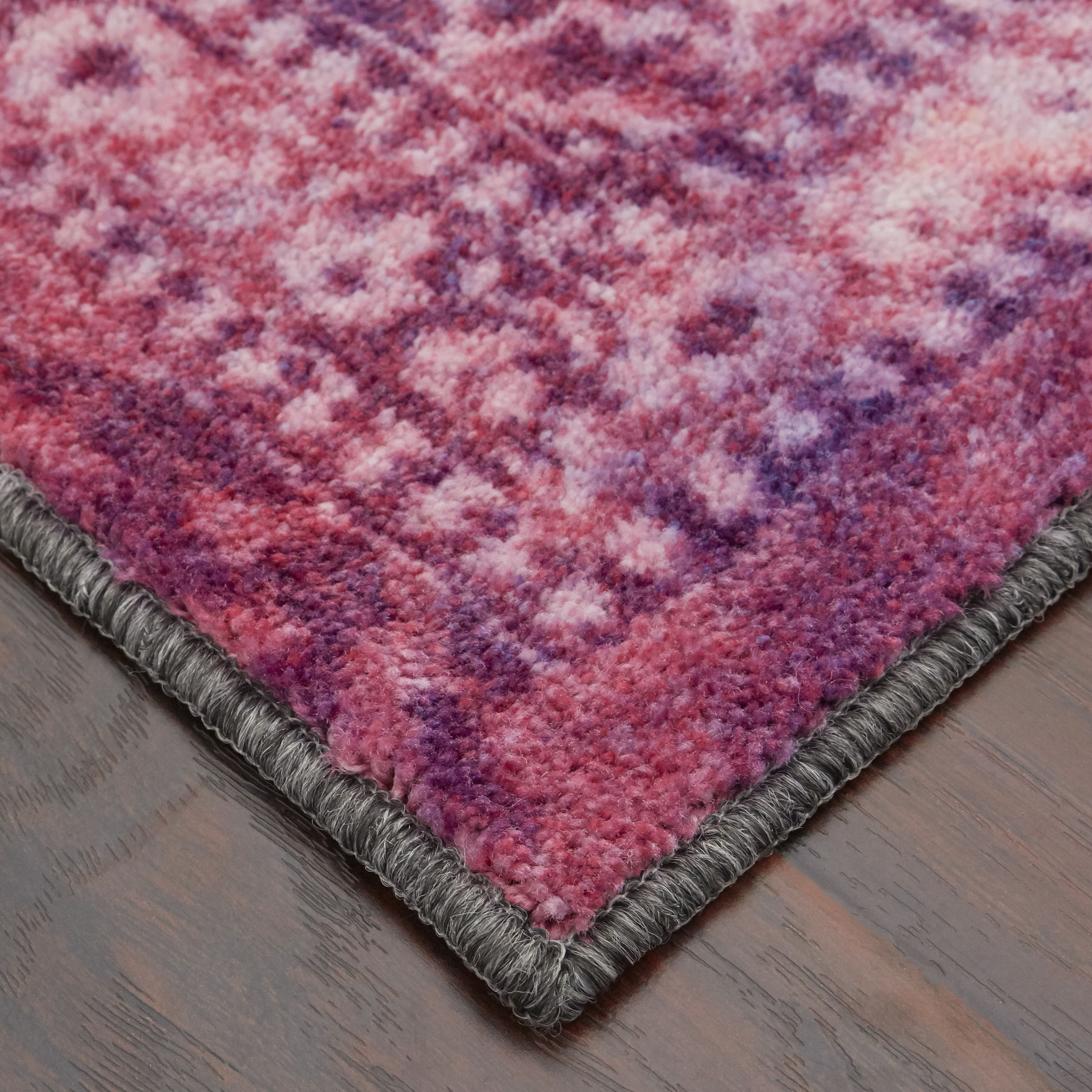 Mohawk Home Prismatic 2 X 5 (ft) Plum Indoor Border Runner Rug in the