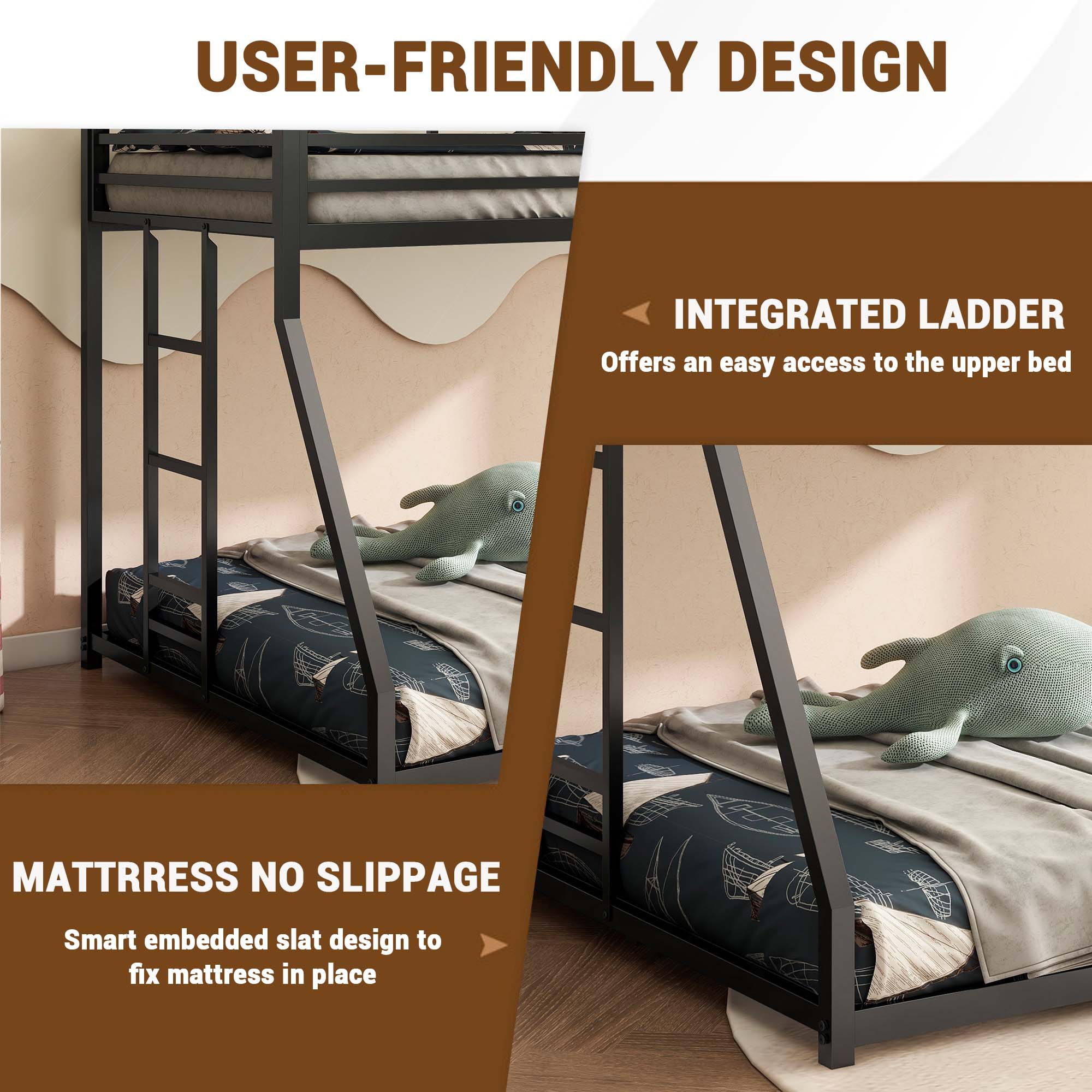 Fun Orange FUNS3BE04 Bunk-Beds - View #5