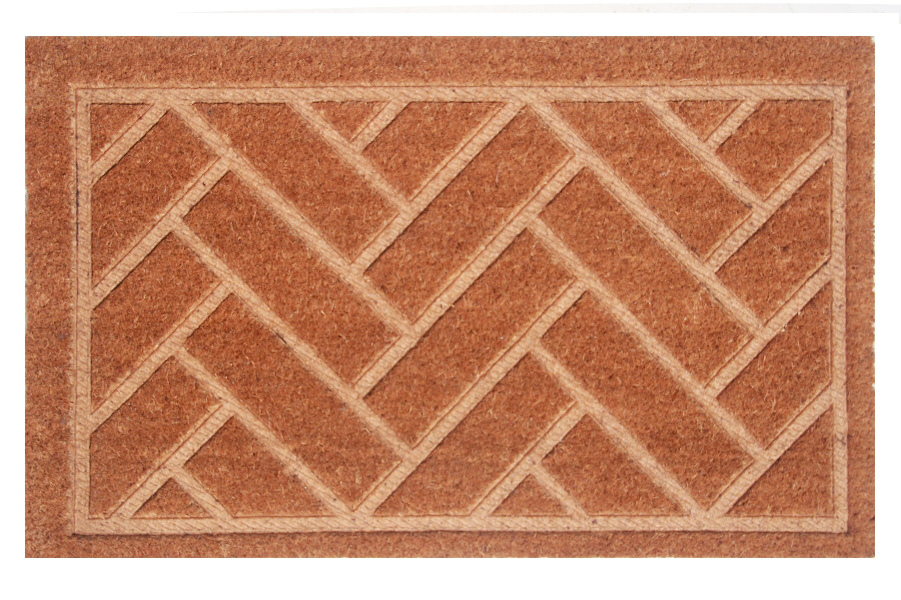 Style Selections 2-ft x 3-ft Natural Rectangular Indoor Fall Door Mat in  the Mats department at