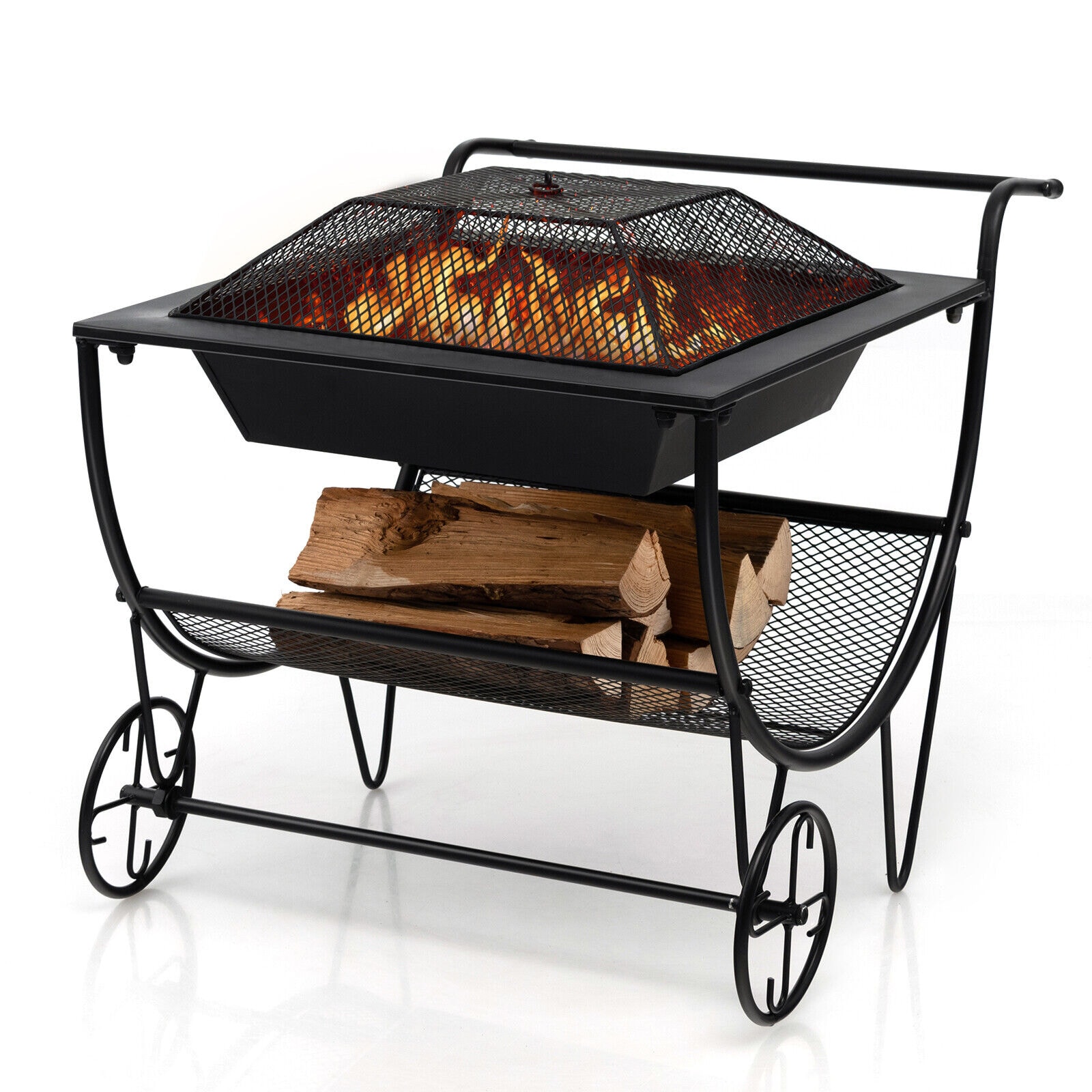  CL303FP 23-in W Black Steel Wood-Burning Fire Pit