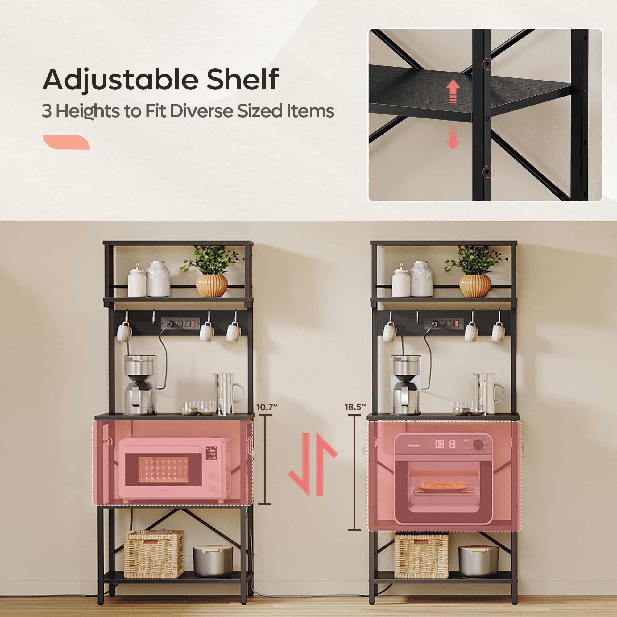 Bestier LOW-K100306EUS-BLKG Dining-Kitchen-Storarge - View #5