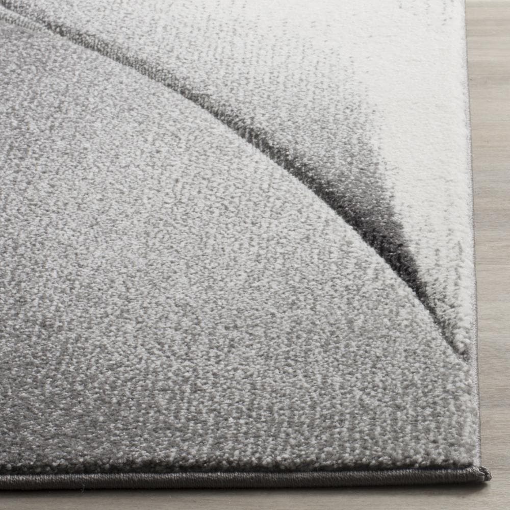 Gray Geometric High Pile 8' x 10' Area Rug