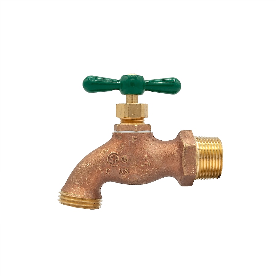 AMERICAN VALVE 3/4-in MNPT Brass Multi Turn Hose Bibb AMERICAN VALVE 3/4-in MNPT Brass Multi Turn Hose Bibb