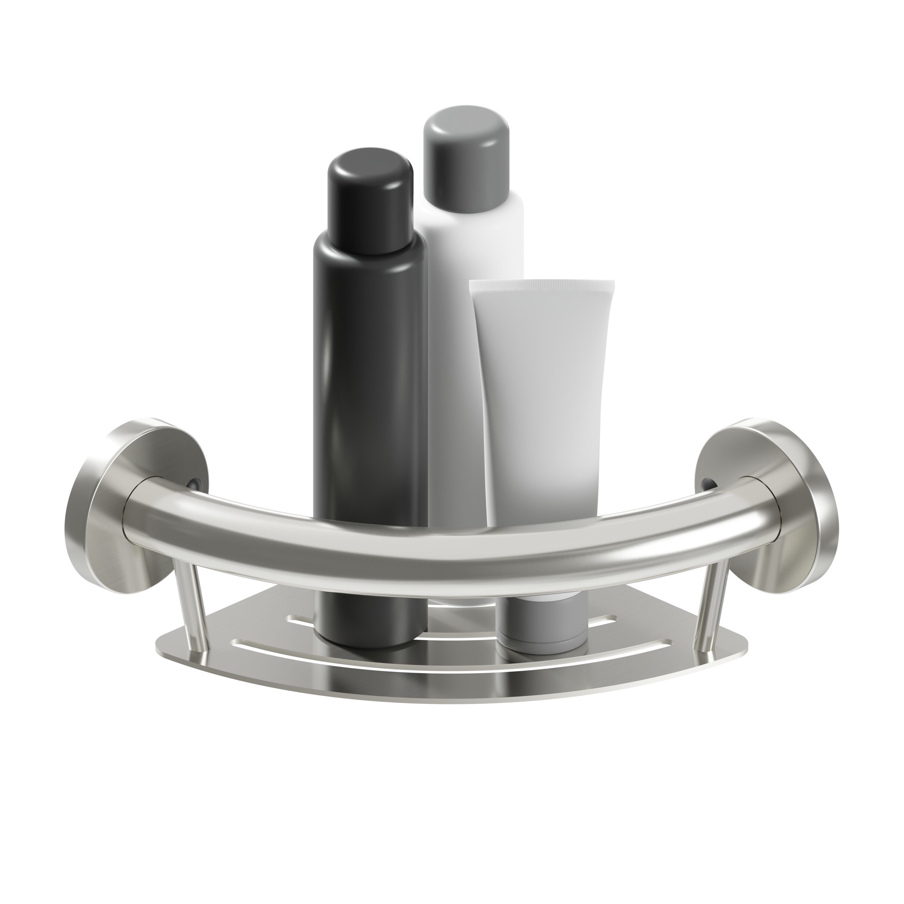 HealthCraft PLUS-CS-BS 9.5-in Brushed Stainless Steel Wall mount ADA Compliant Grab Bar ( 500-lb Weight Capacity )