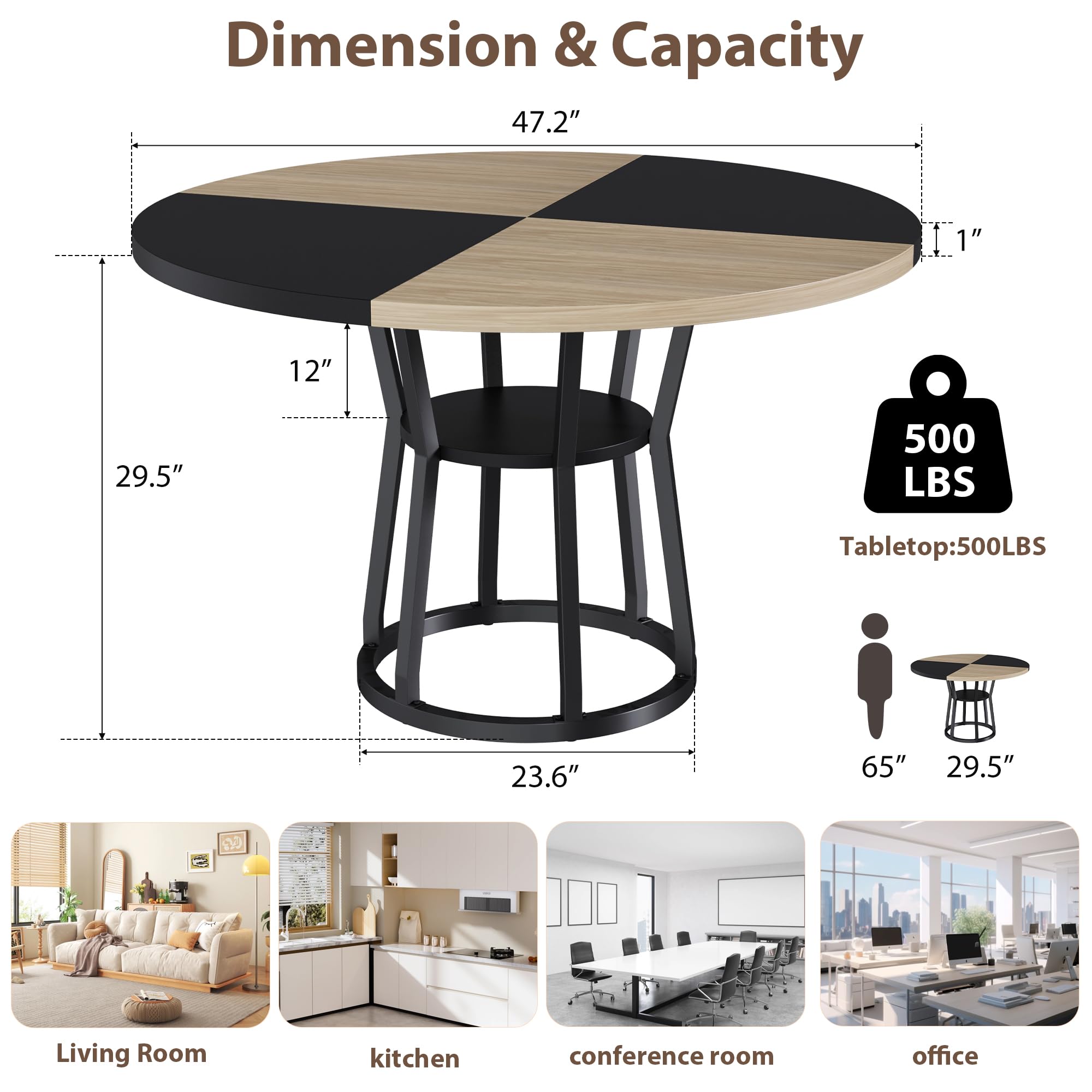 GarveeLife BP97XATR92E6J Dining-Tables - View #5