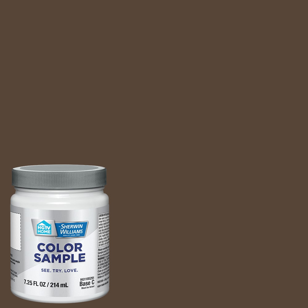 HGTV HOME by Sherwin-Williams HGSW2461 Well-Bred Brown HGSW2461 Tintable Paint sample ( Half-pint )