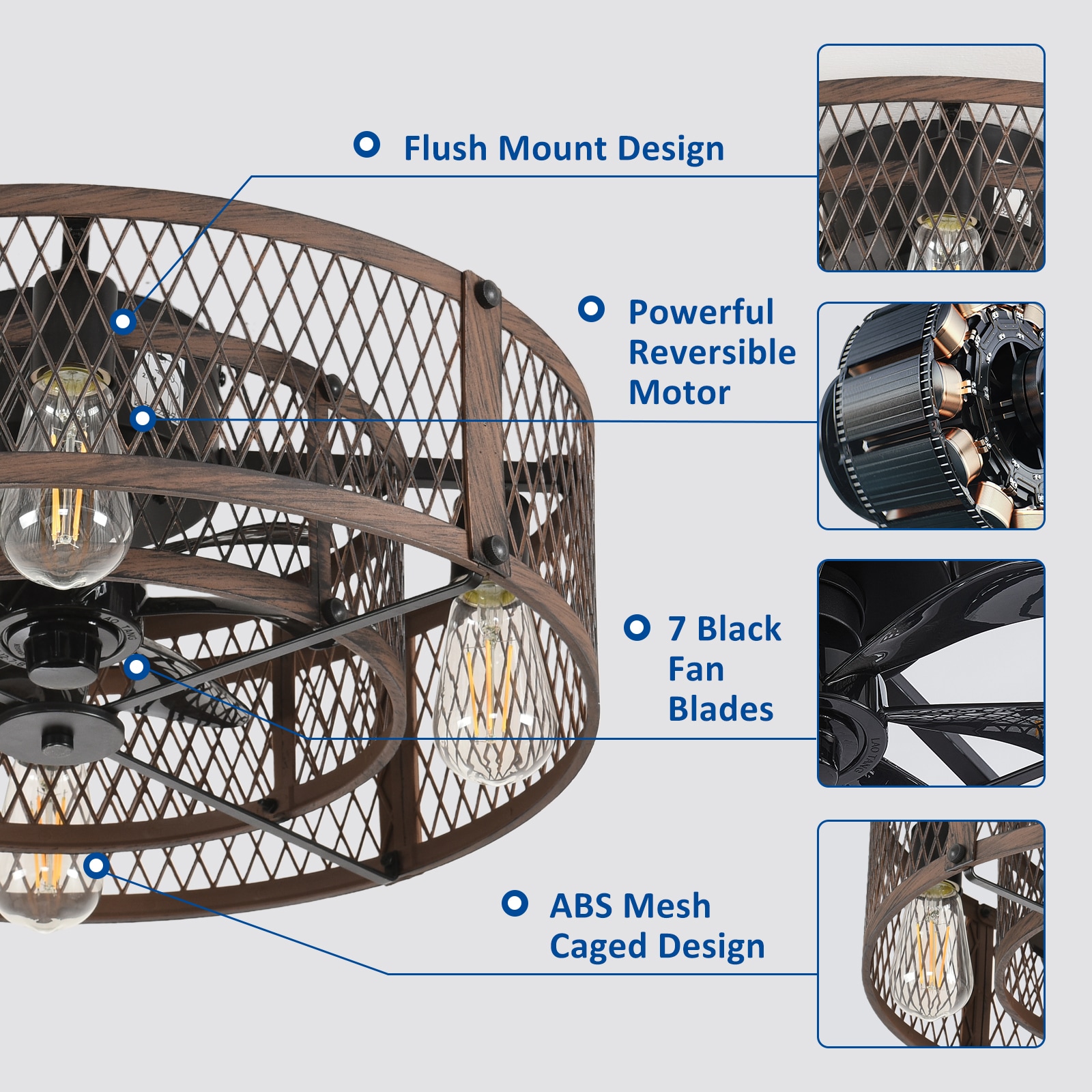 Dovanpaul 57-60BR-LW Ceiling-Fans - View #6