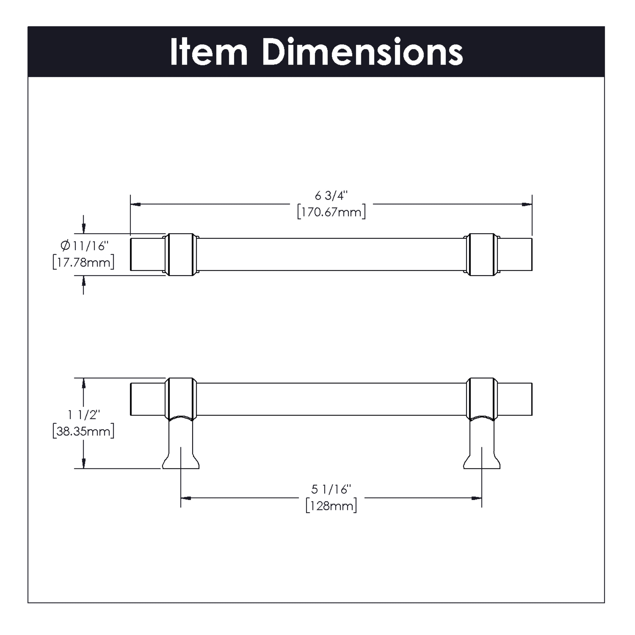 Hickory Hardware H079519-CA14 Cabinet-Pulls - View #3