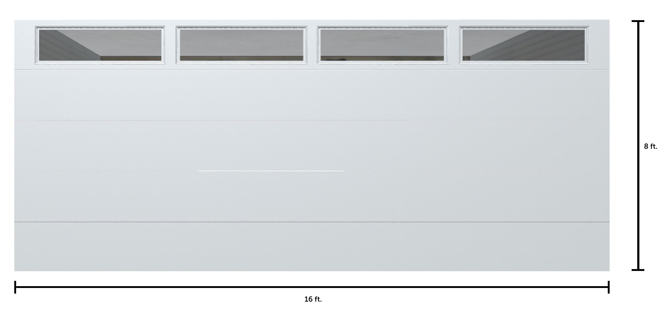 Wayne Dalton WD9605FWC168 Garage-Doors - View #2