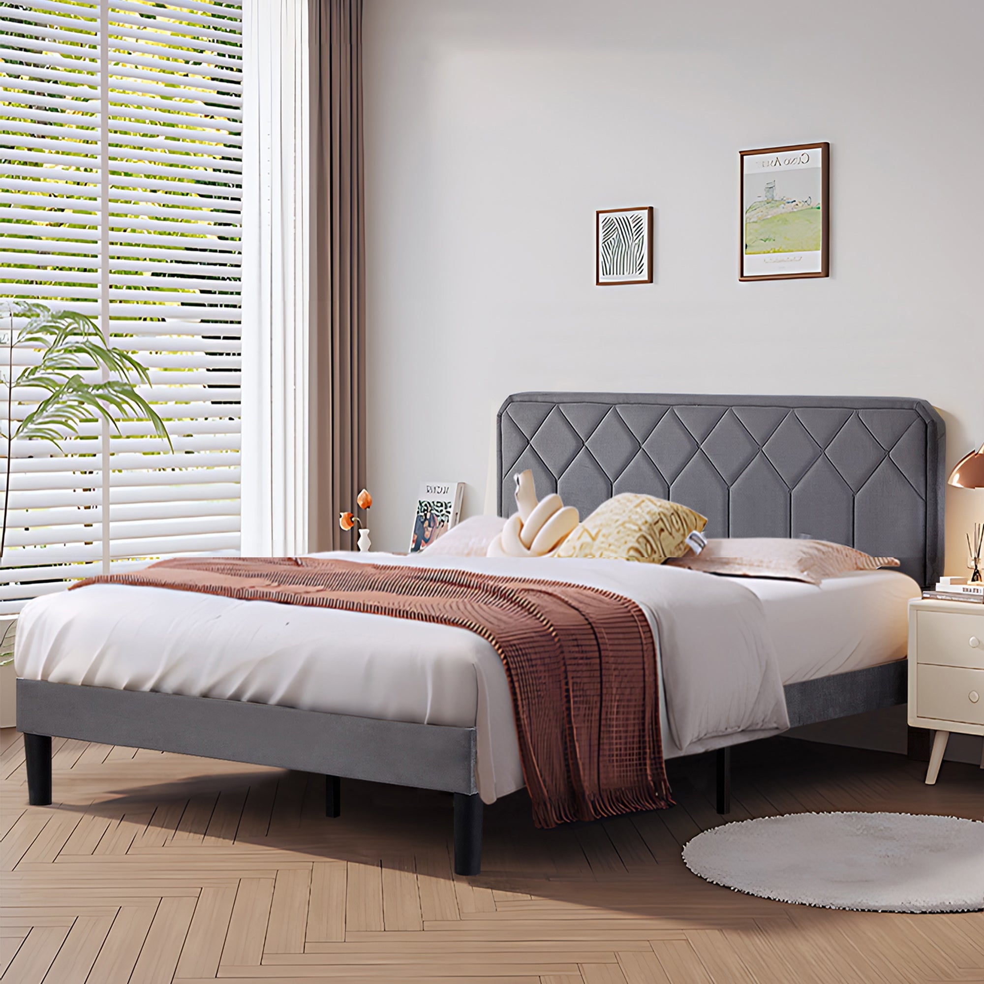 Vecelo LOE-CY-QB02-DGRY beds - View #2