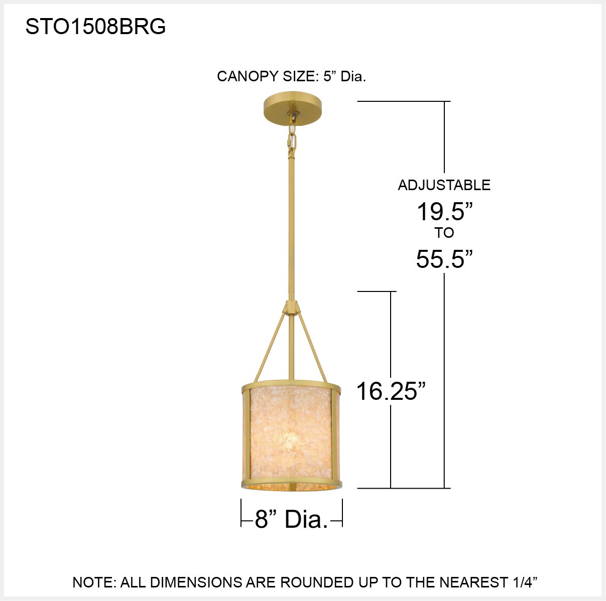 Quoizel STO1508BRG Pendant-Lights - View #5