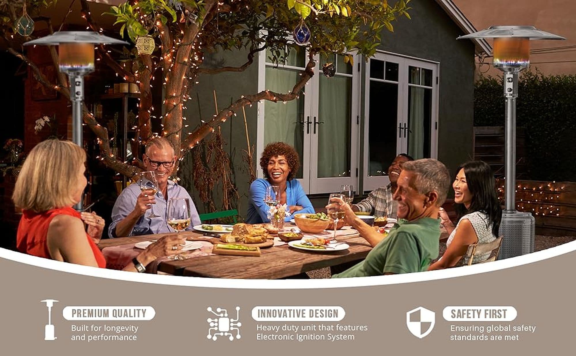 Fire Sense 61436 Outdoor-Gas-Patio-Heaters - View #12