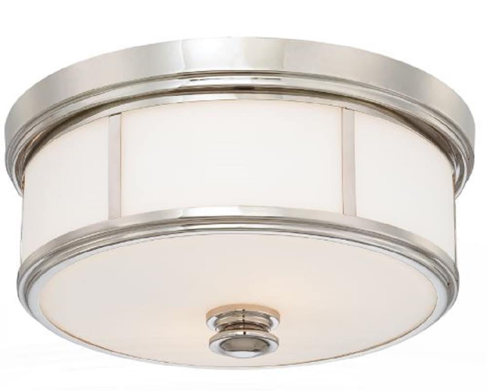 Minka Lavery 6368-613 Lavery 3 -Light 16-in Polished Nickel Flush Mount Light