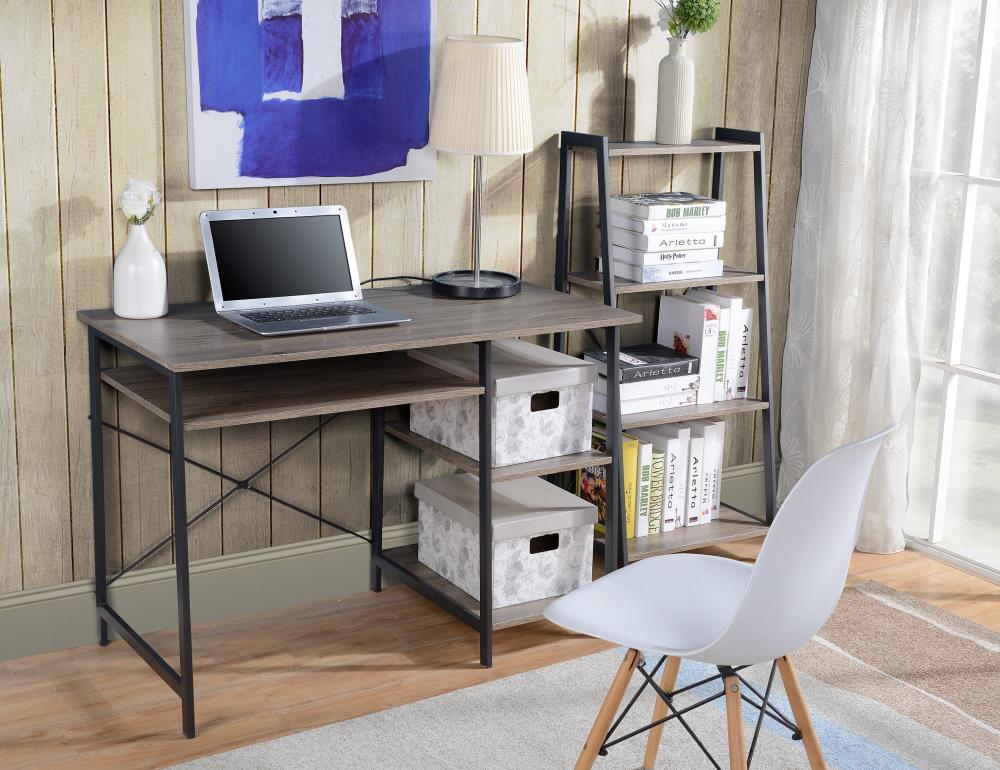 Legacy Home Dover 43-in Gray Casual Computer Desk in the Desks ...