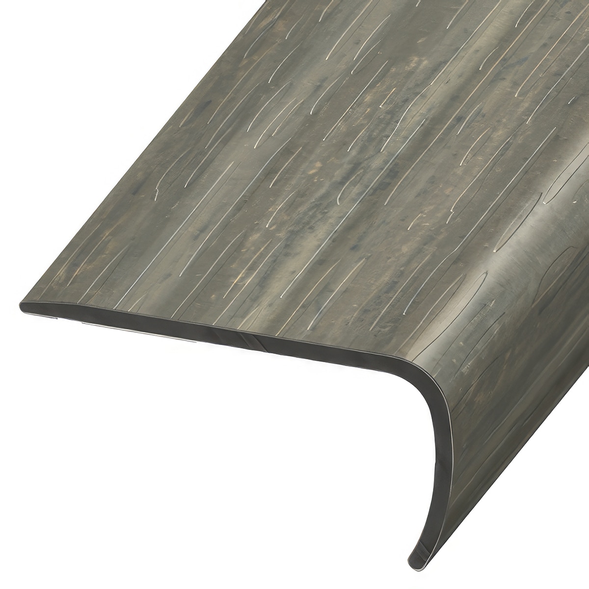 Versatrim VE-119005 Marmoleum Forbo-Marmoleum- Black Glacier Prefinished 1-in T x 2-in W x 94-in L PVC Square cap
