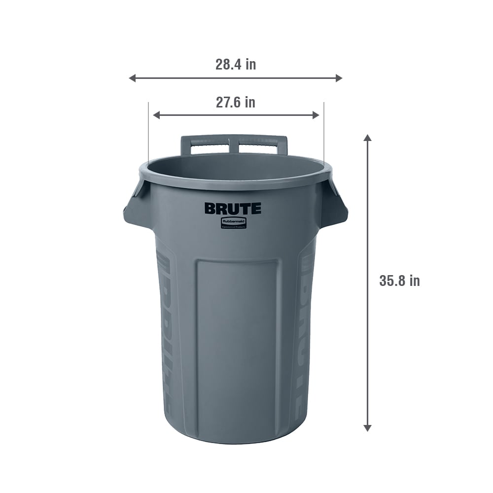 Brute 44-Gallon Waste Container Newell Rubbermaid, Inc 264360GY