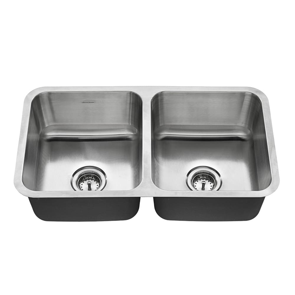 32 inch Stainless Steel Undermount Large Double Bowl Low Divider Kitchen Sink - Classic 32L 50/50