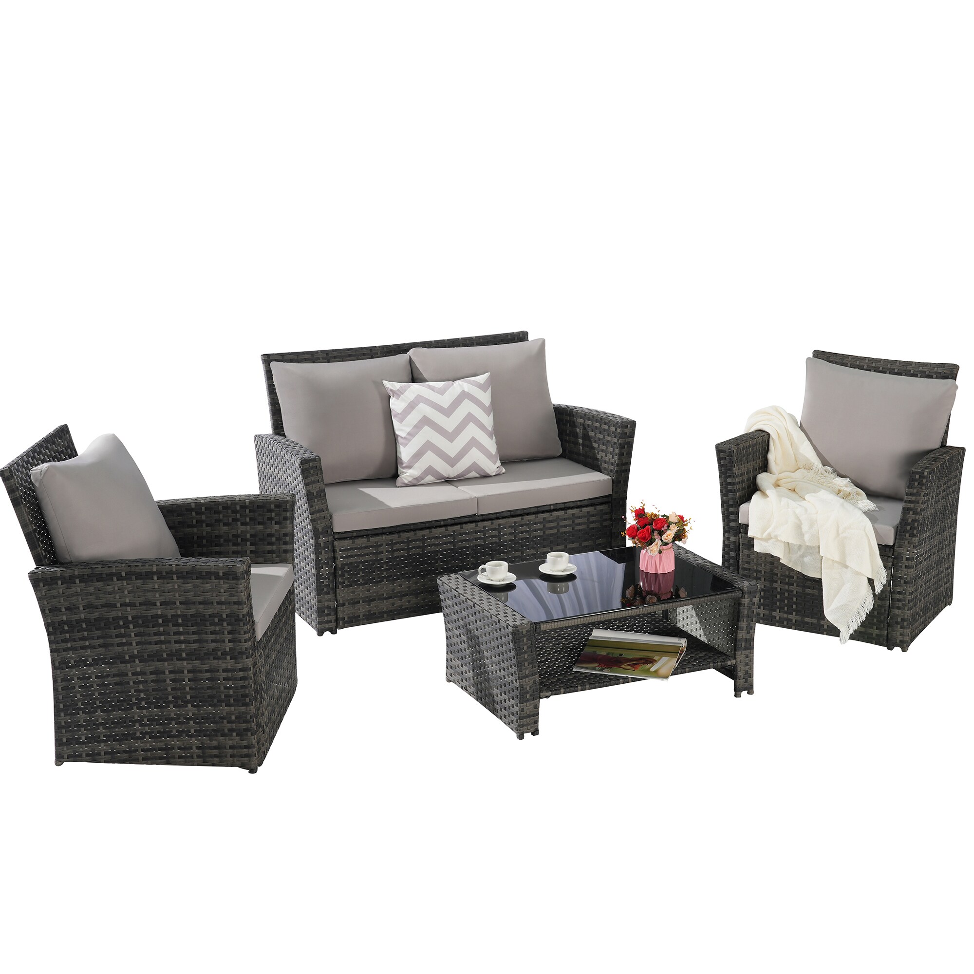 SINOFURN SYB670027GY Patio-Conversation-Sets - View #6