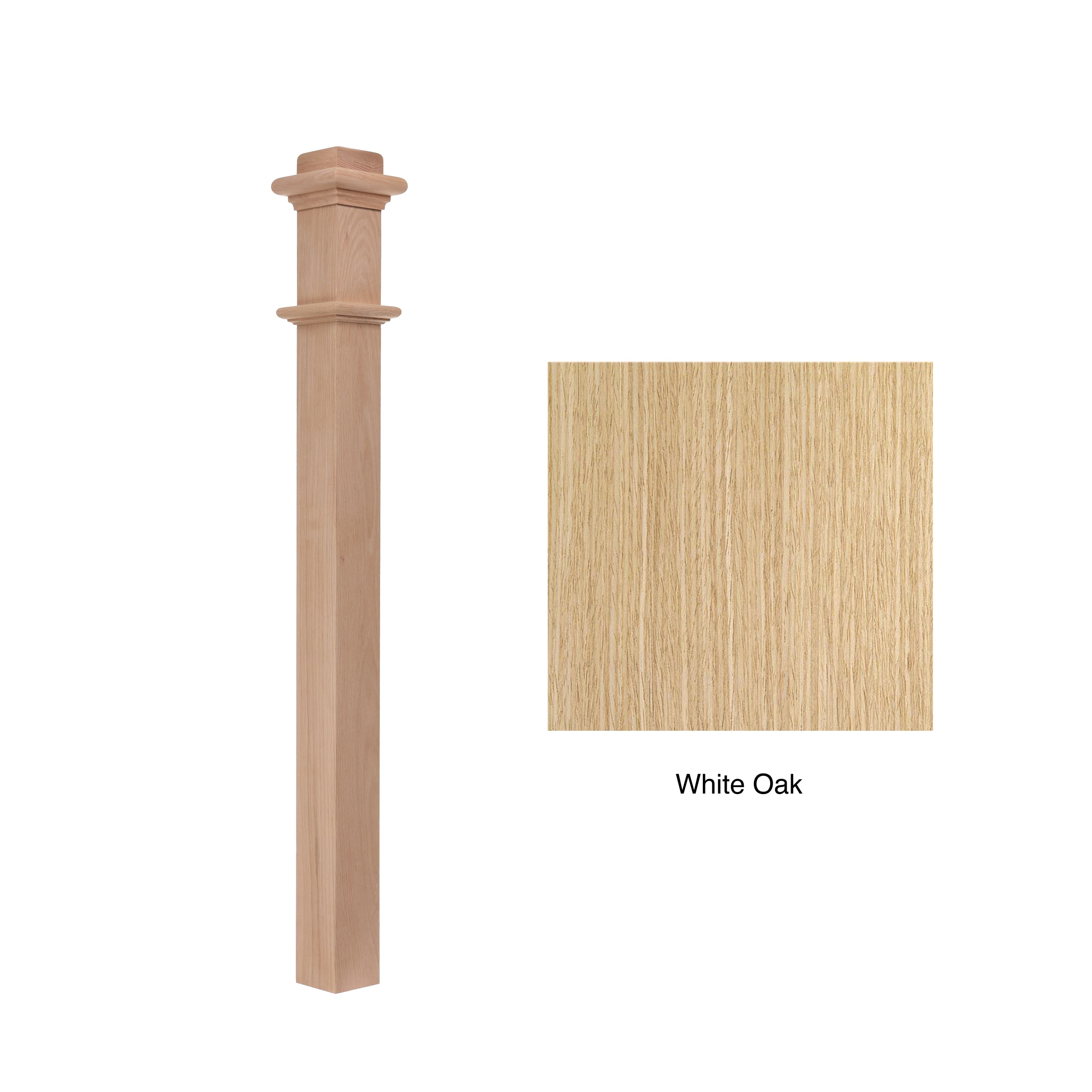 RELIABILT WG962WHTOAK Interior-Stairpart-Newel-Posts - View #3