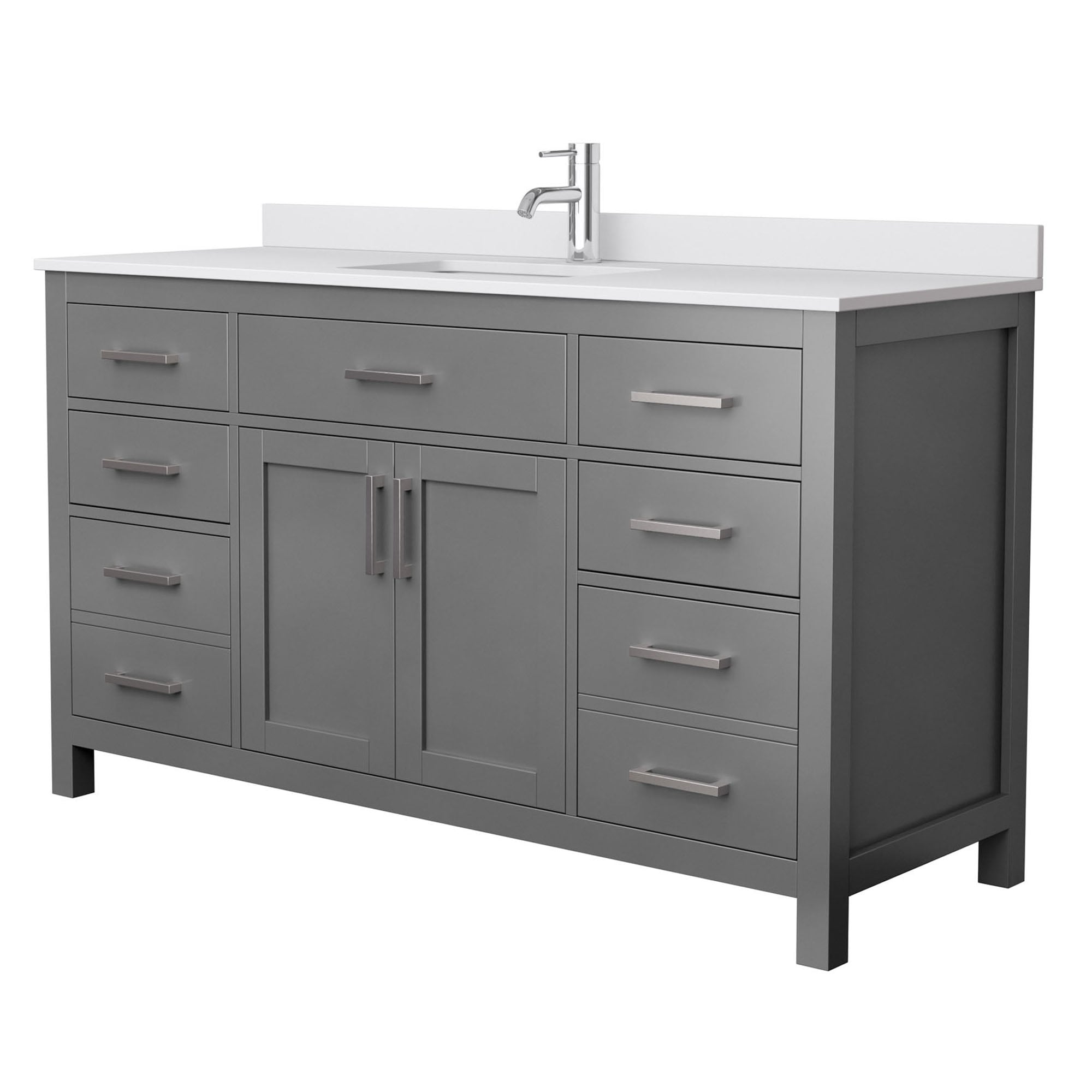 Wyndham Collection WCG242460SKGWCUNSMXX Bath-Vanity-Combo - View #3