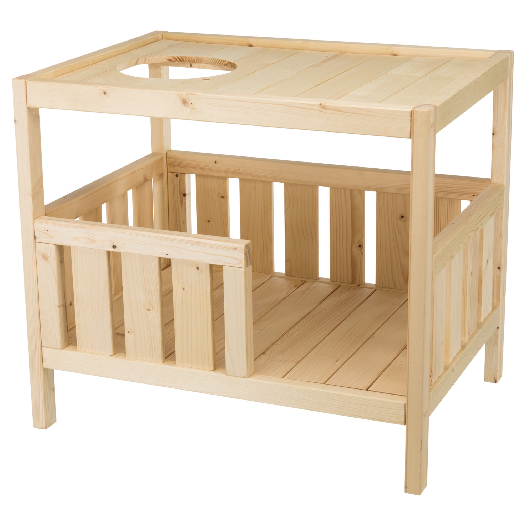 Trixie Pet Products 44119 Small (11 - 25 lbs.) Wood Dog/Cat Crate Indoor ( 2.0-Feet L x 1.5-Feet W x 1.75-Feet H )