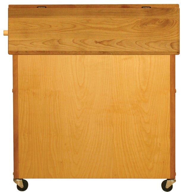 Catskill Craftsmen Brown Wood Base with Birch Butcher Block Top Kitchen Cart (22.125-in x 15.25-in x 34-in) Catskill Craftsmen Brown Wood Base with Birch Butcher Block Top Kitchen Cart (22.125-in x 15.25-in x 34-in)