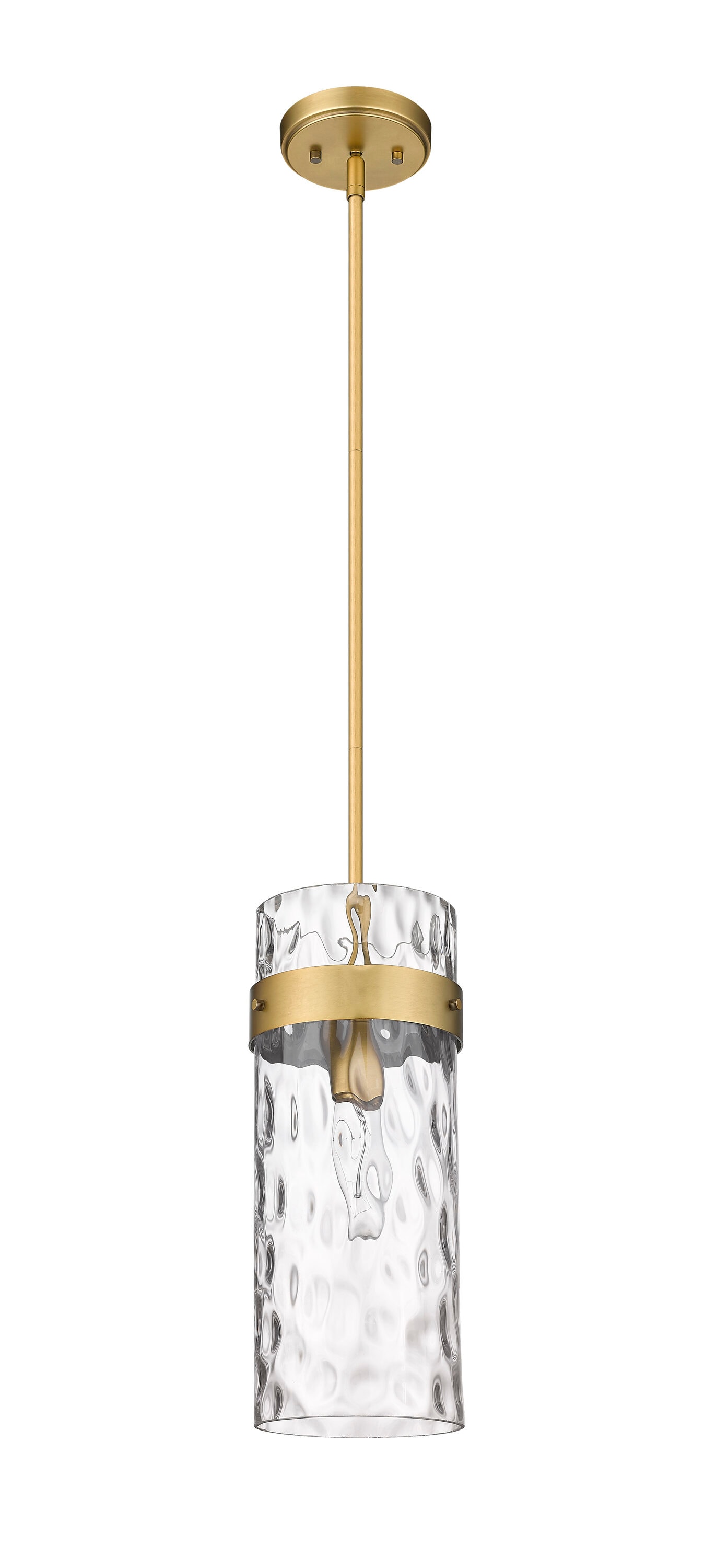 Fontaine Transitional Rubbed Brass Indoor/Outdoor Pendant Light