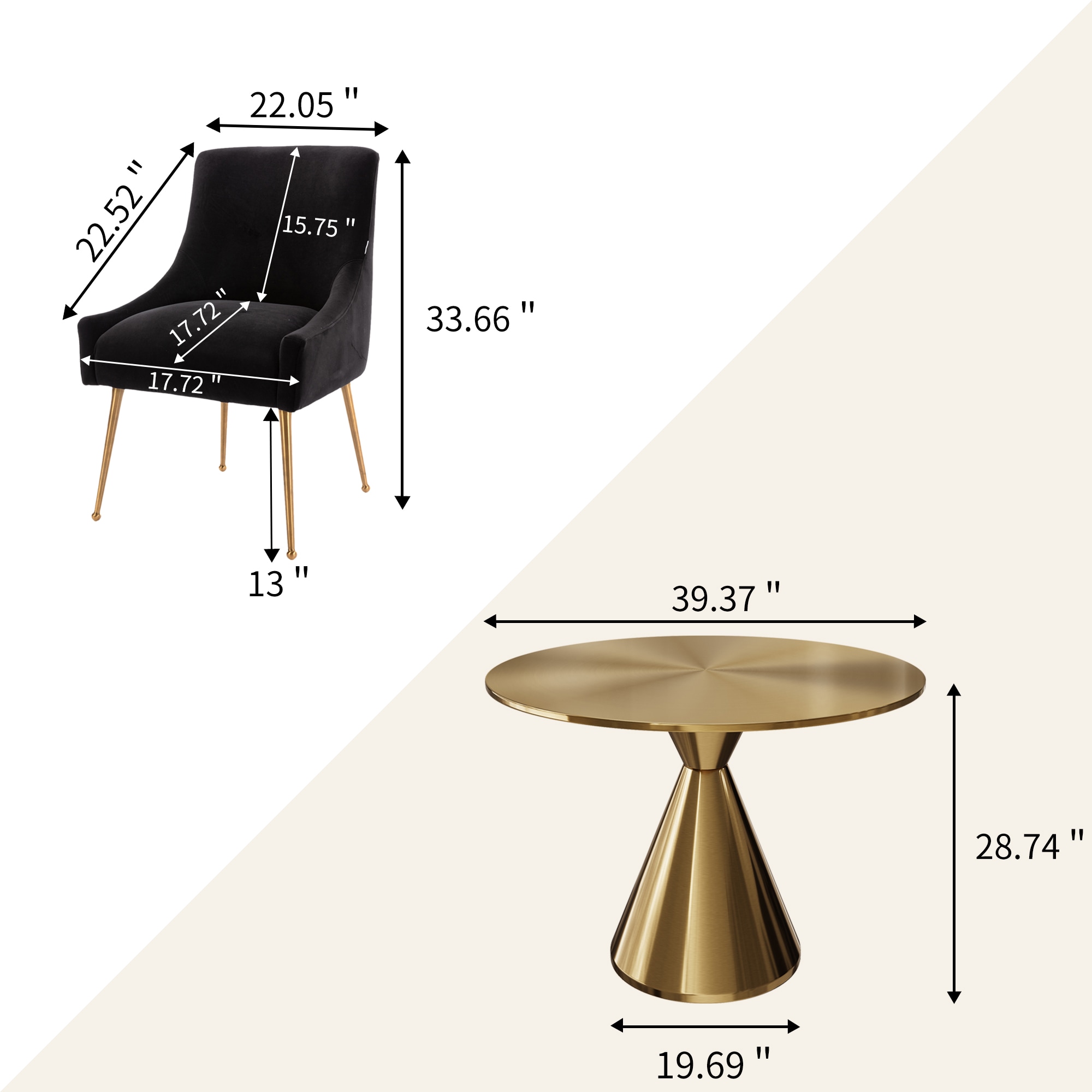 Clihome CL-RBT1-BBG700BK Dining-Sets - View #5