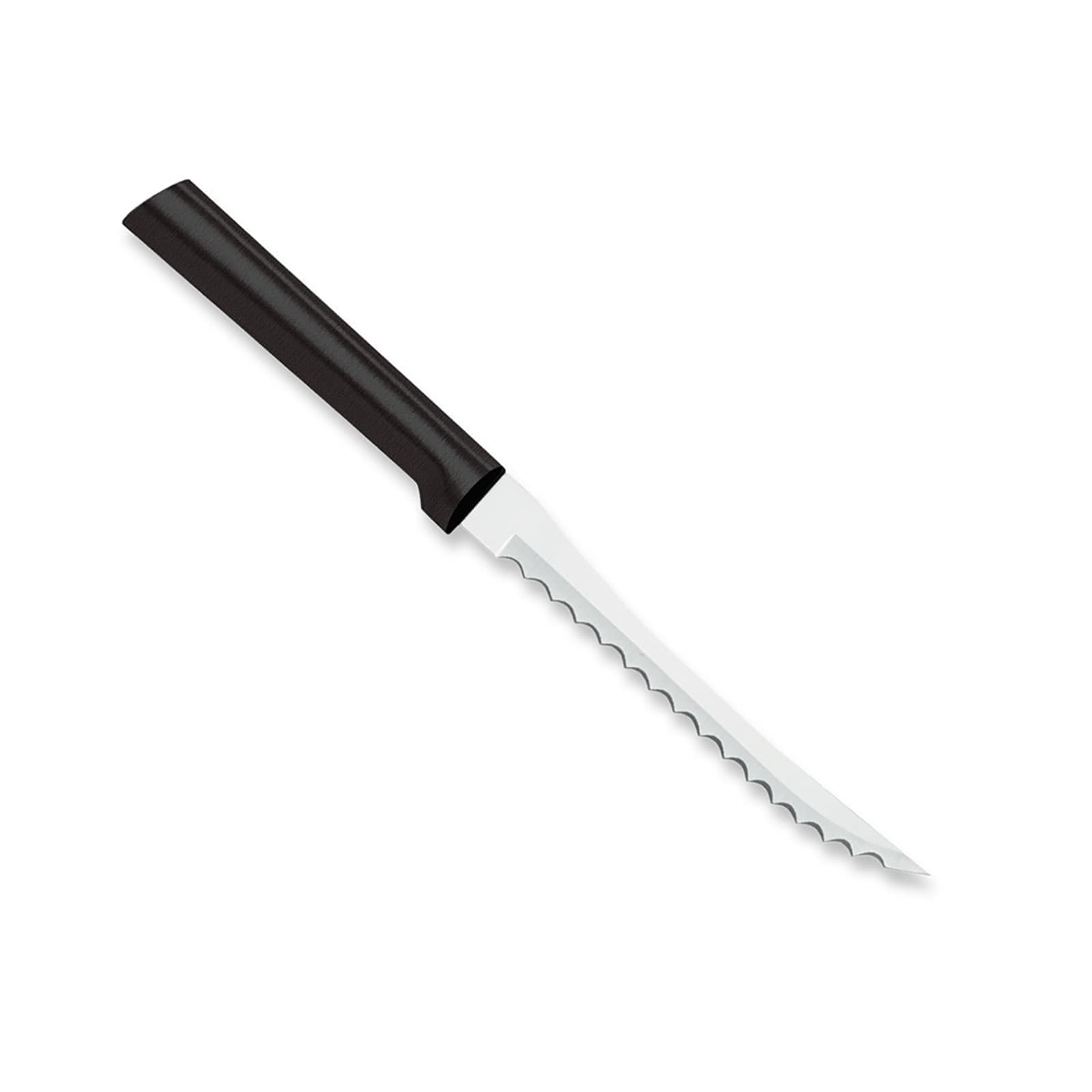 Rada  Cutlery 5Inch Tomato Slicer Stainless Steel Serrated Blade Black Handle