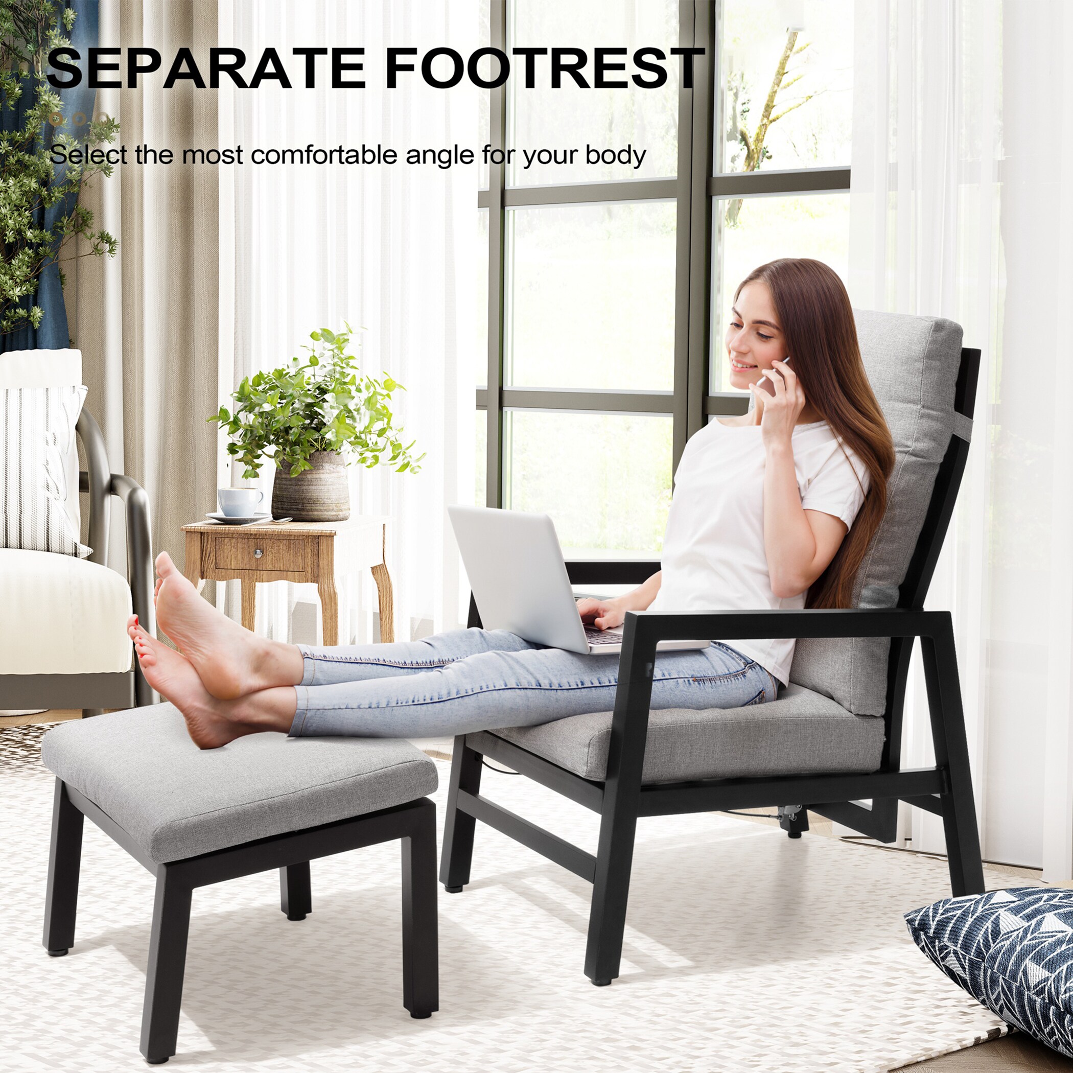 Crestlive Products CL-LG026GRY Patio-Chairs - View #6