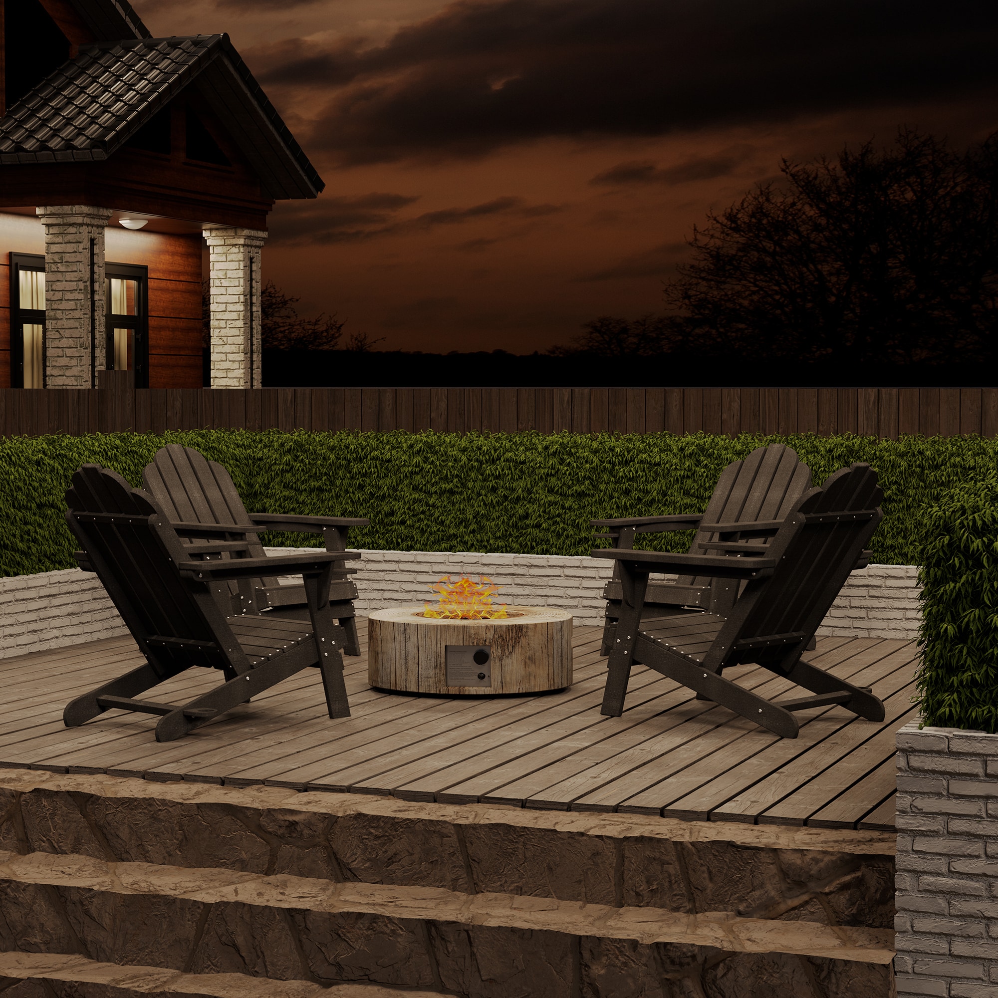 Clihome CL-06CGY5 Patio-Conversation-Sets - View #3