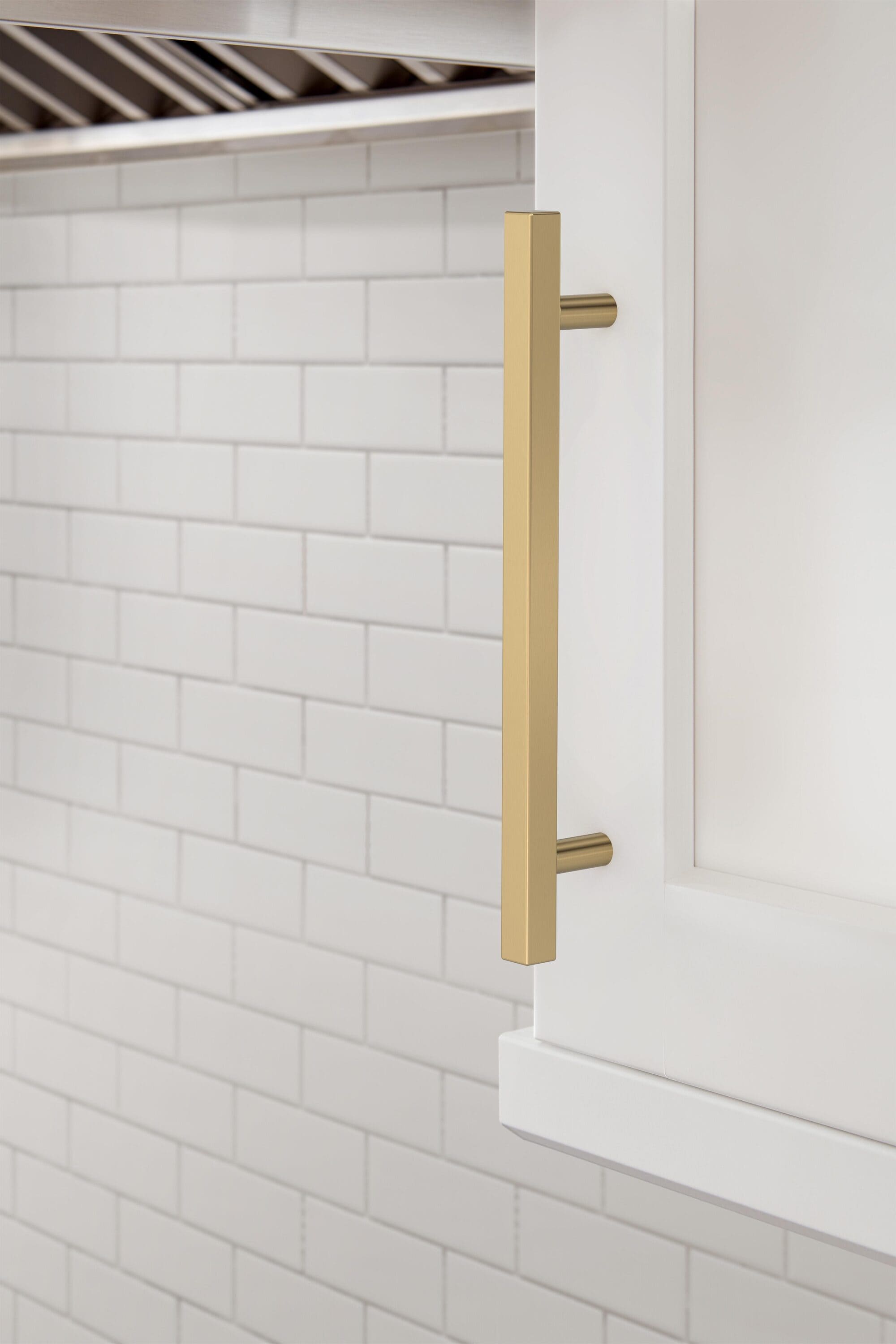 Champagne Bronze Modern Bar Cabinet Pulls, 6-5/16 inch, 10 Pack