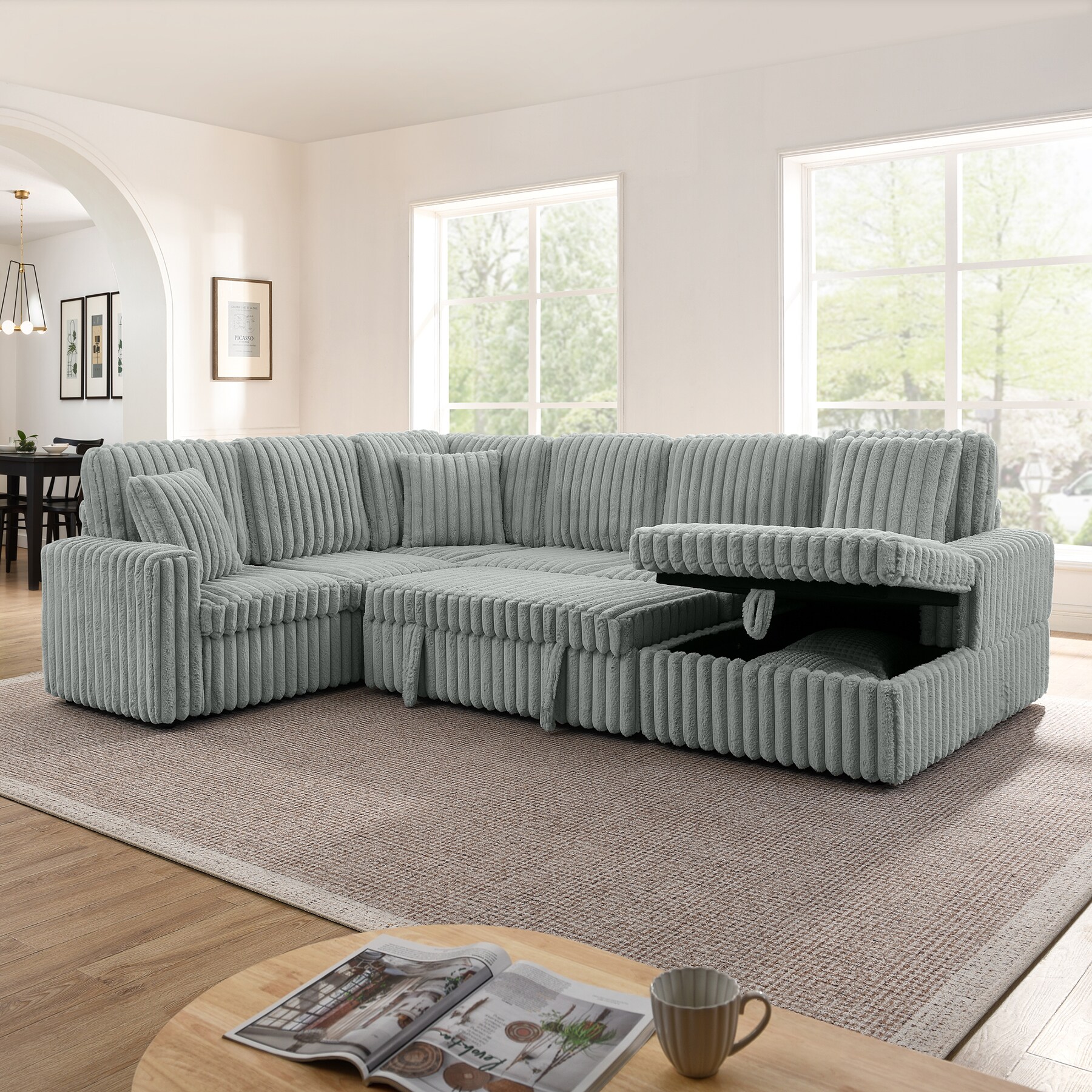 SINOFURN SYA370147GY Sofas-Loveseats - View #4