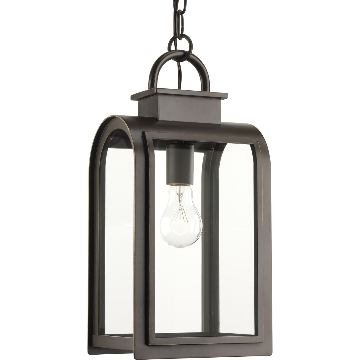 Oil Rubbed Bronze 16" Farmhouse Pendant Light with Clear Glass