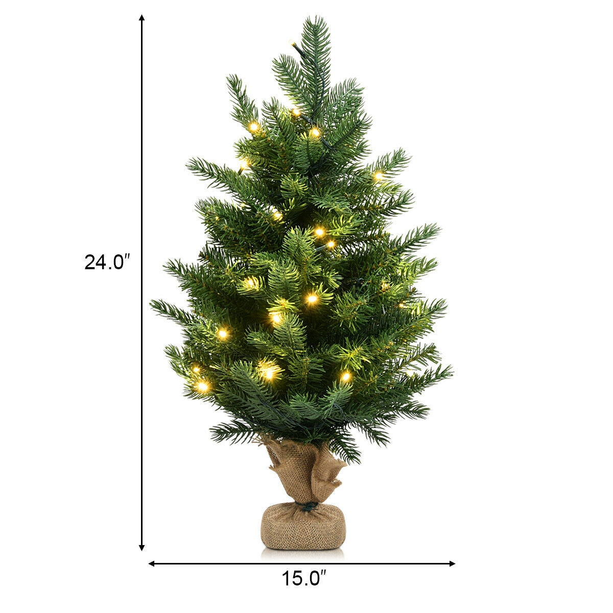 WELLFOR CM-HWY-22103 Artificial-Christmas-Trees - View #4
