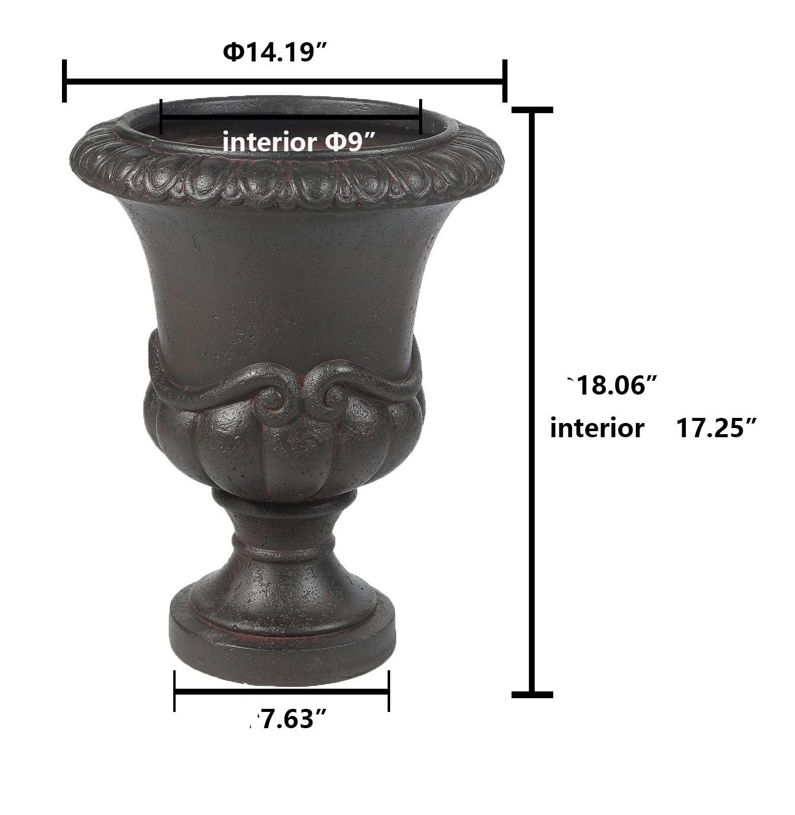 Luxen Home WHPL1226 Planter-Window-Box - View #10