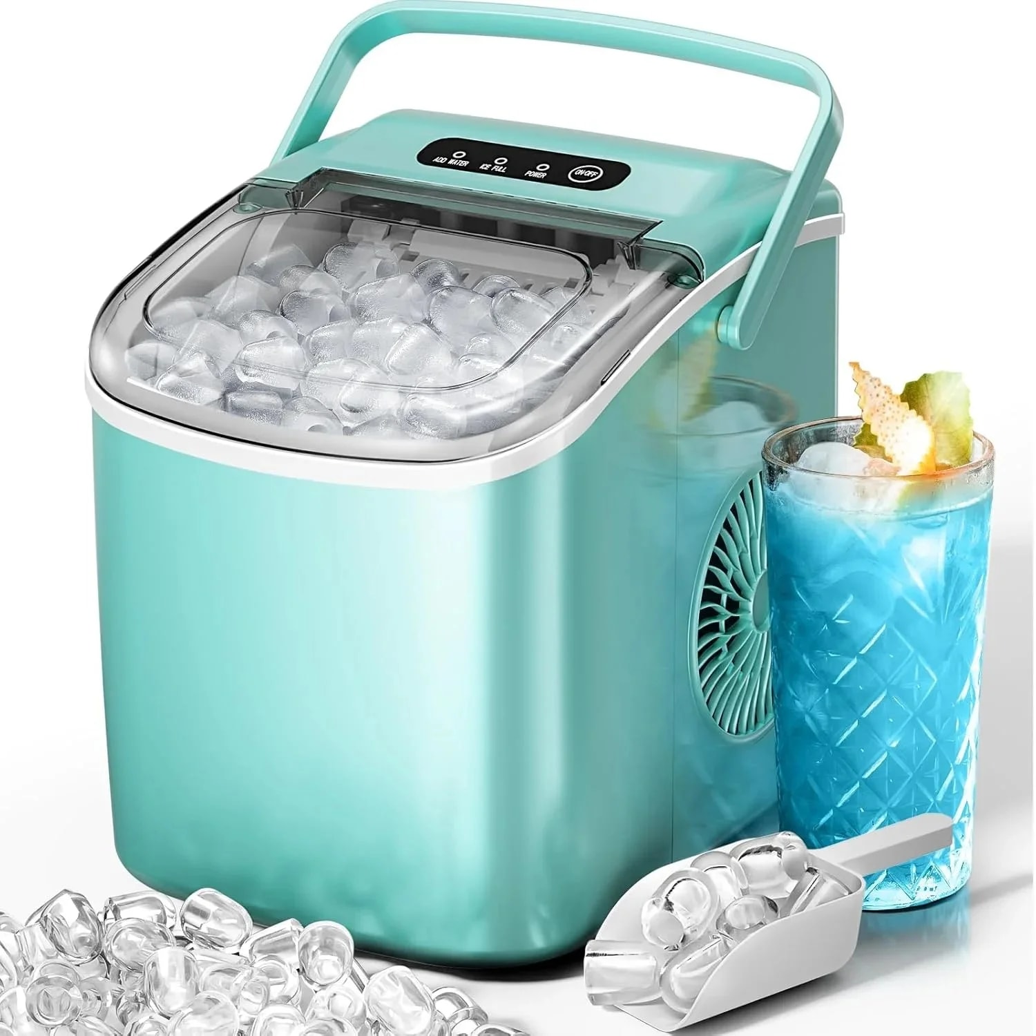 COWSAR LSIM-Z5812HGN 26-lb Ice Per day Bullet Ice Maker ( Green )
