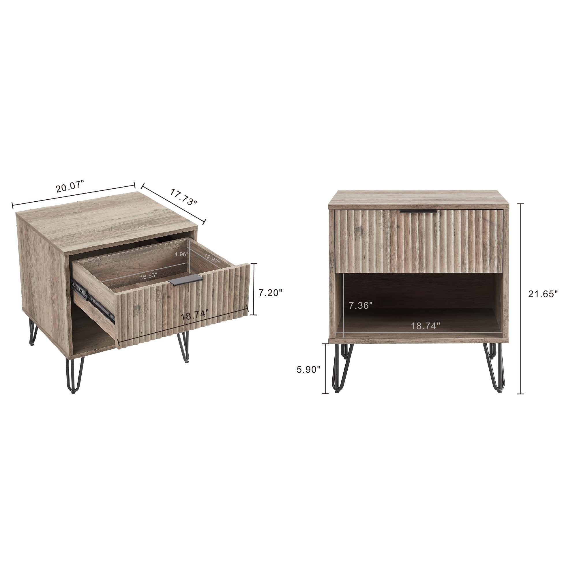 Manhattan Comfort NS001-GY nightstands - View #3