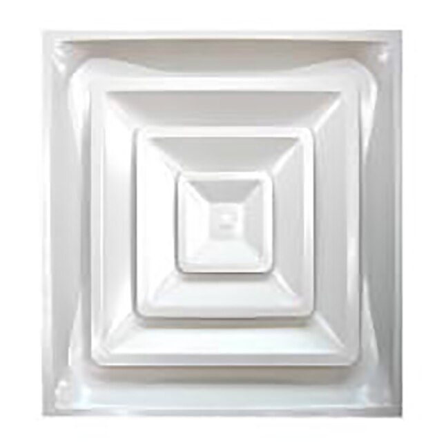 Accord Ventilation 24-in x 24-in 3-cone Steel Ceiling Diffuser in White in  the Ceiling Diffusers department at Lowes.com