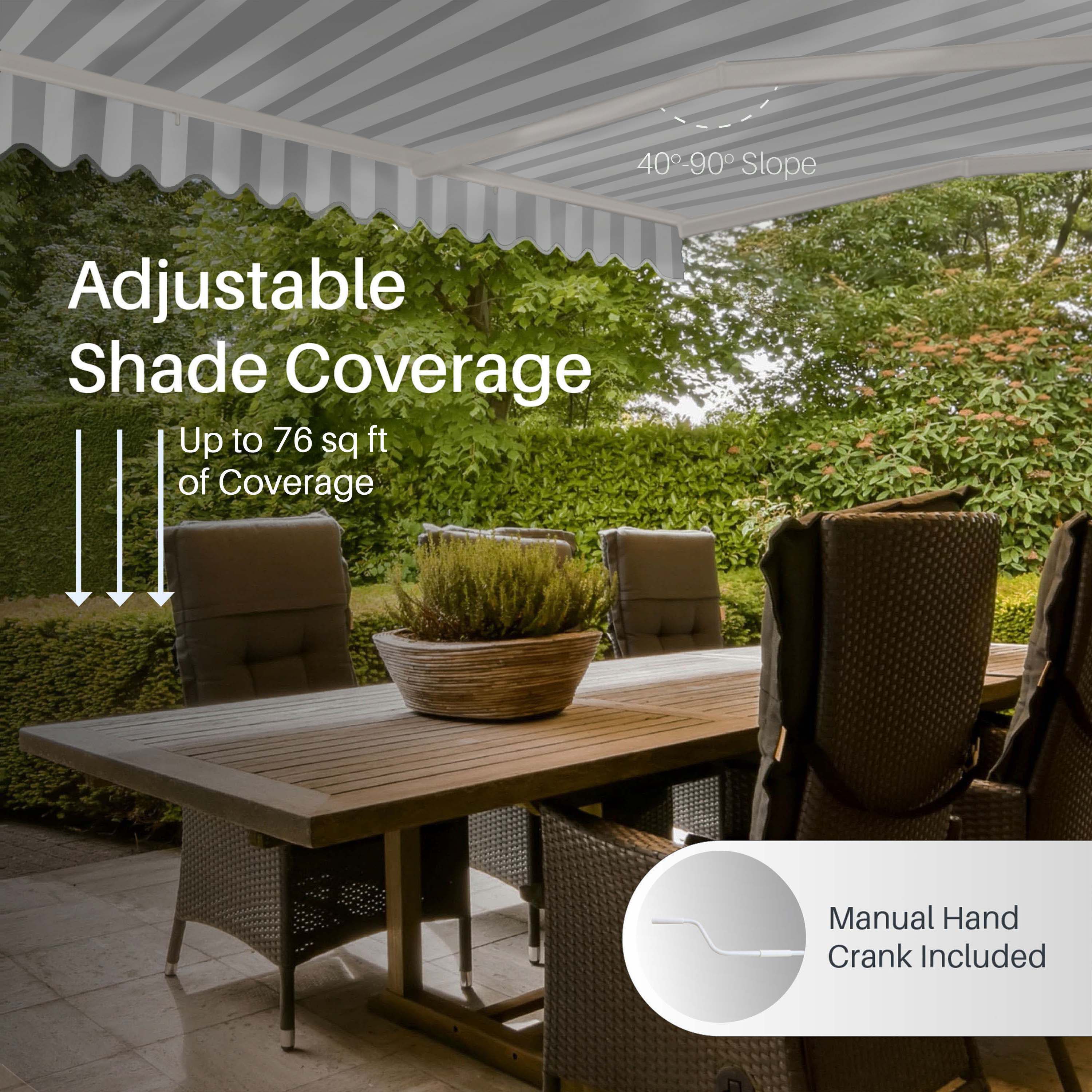 ALEKO AW10X8GREYWHT-LO awnings - View #2