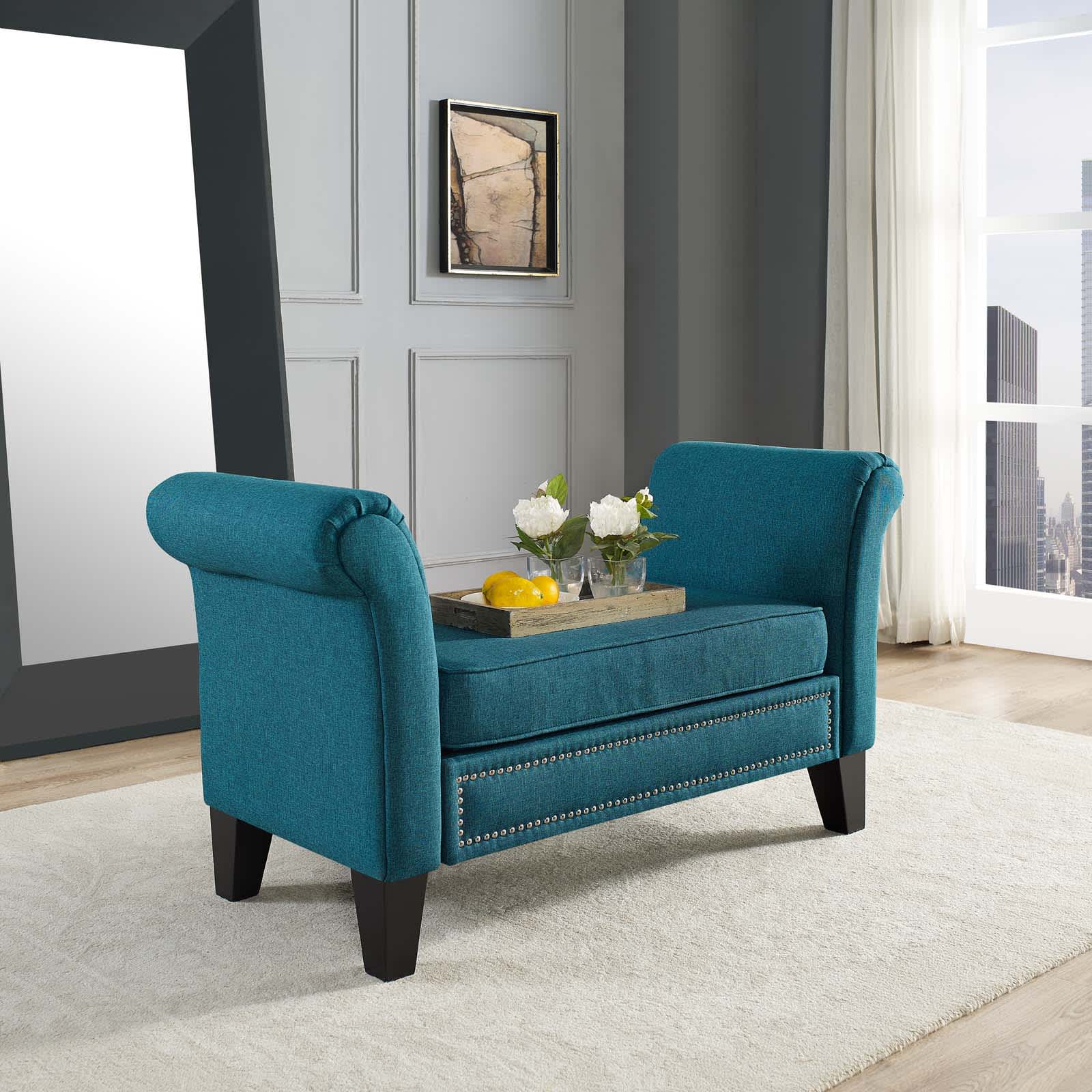Modway EEI-2548-TEA bench - View #3