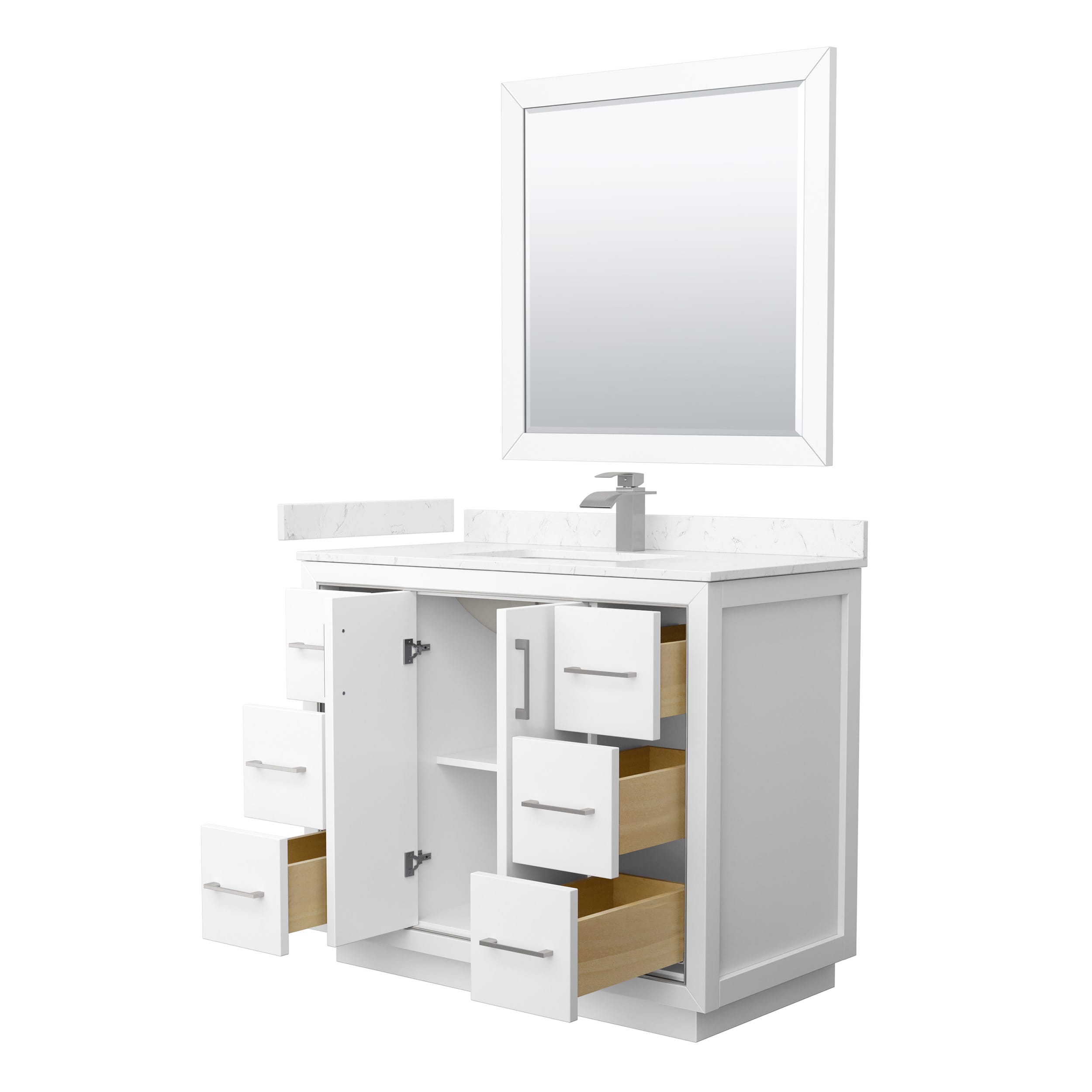 Wyndham Collection WCF111142SWHC2UNSM34 Bath-Vanity-Combo - View #2