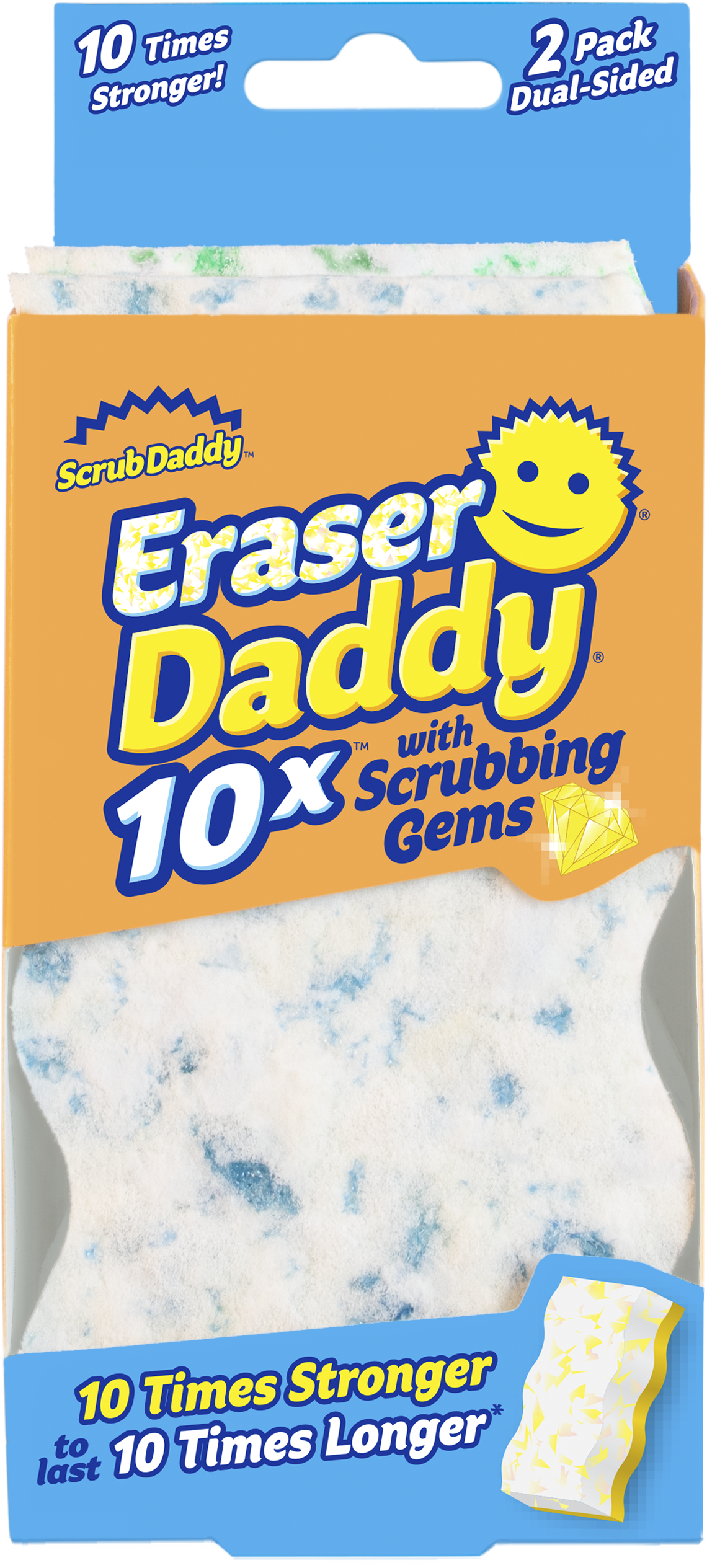 Scrub Daddy Eraser Daddy 10x Polymer Foam Scouring Pad in the Sponges &  Scouring Pads department at