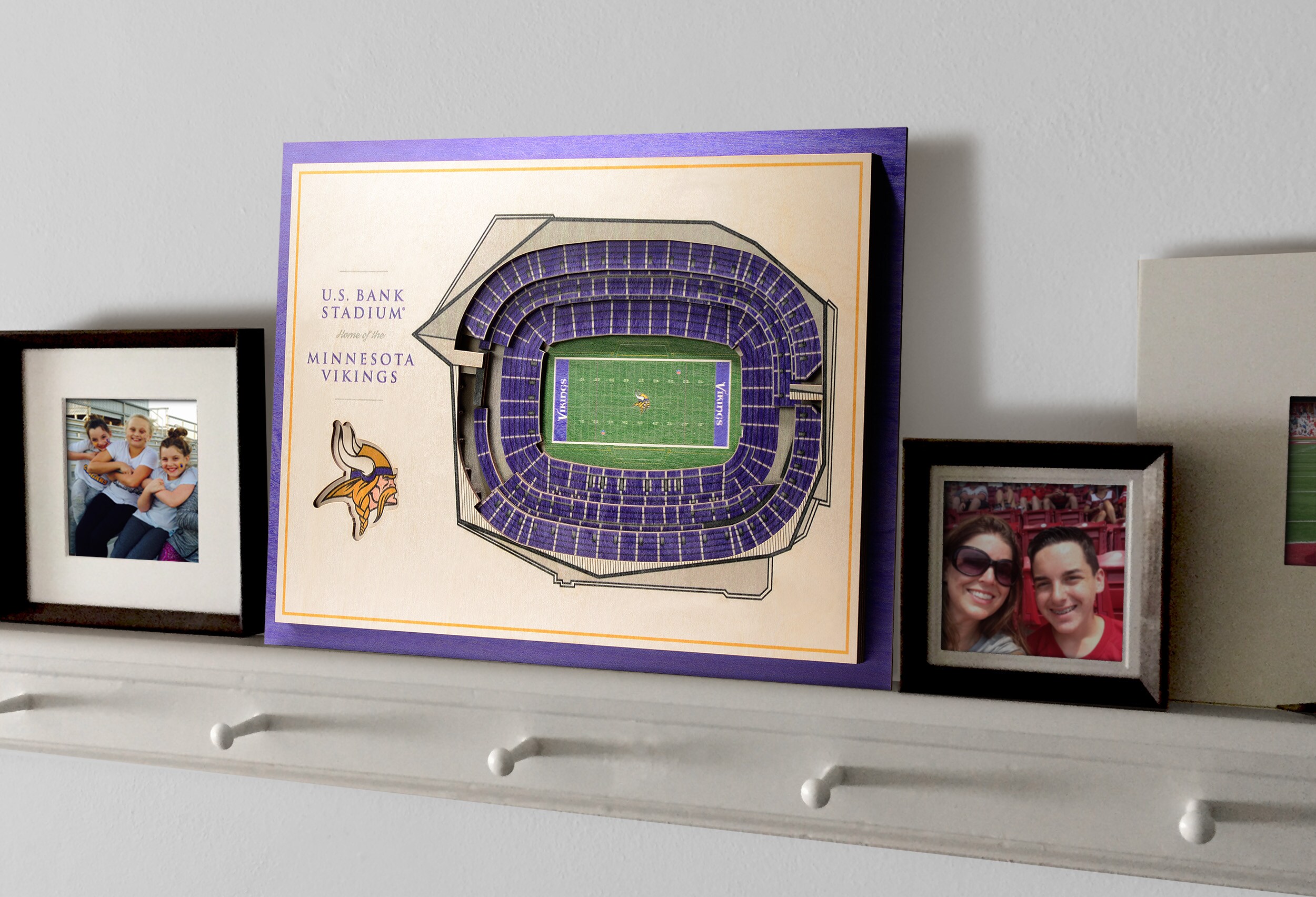 You the Fan Detroit Lions 5-Layer StadiumViews 3D Wall Art