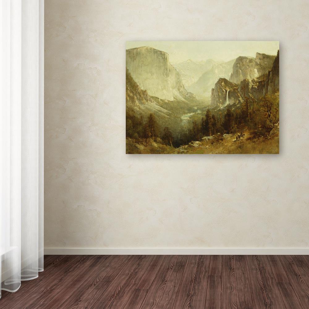 Trademark Fine Art Framed 24-in H x 32-in W Landscape Print on Canvas ...