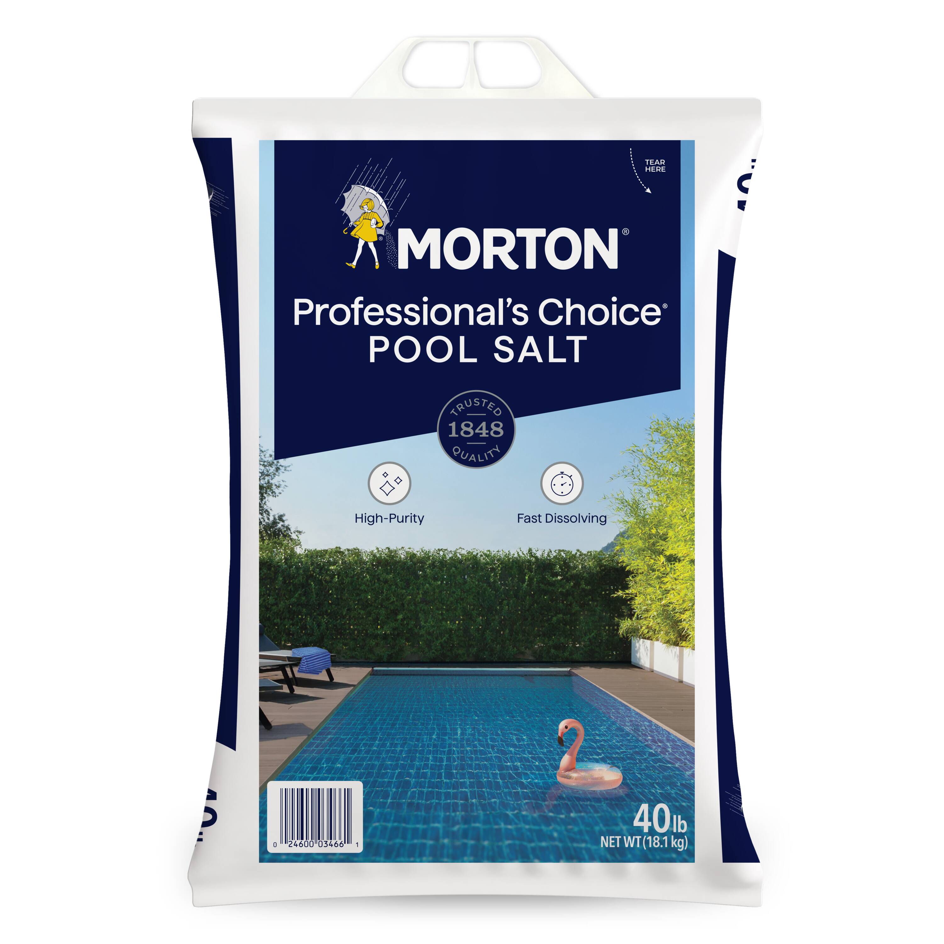 Morton F134660000 40-lb Pool Salt