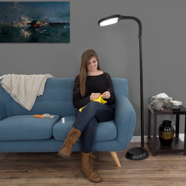Torchiere Floor Lamp In The Lamps, Torchiere Floor Lamp With Built In Motion Lavalier Microphone